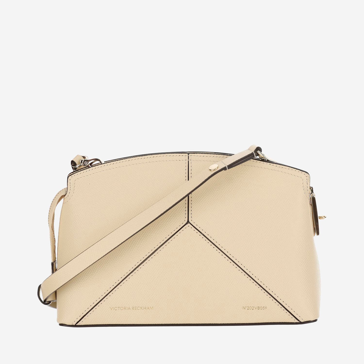 Shop Victoria Beckham Victoria Leather Shoulder Bag In White