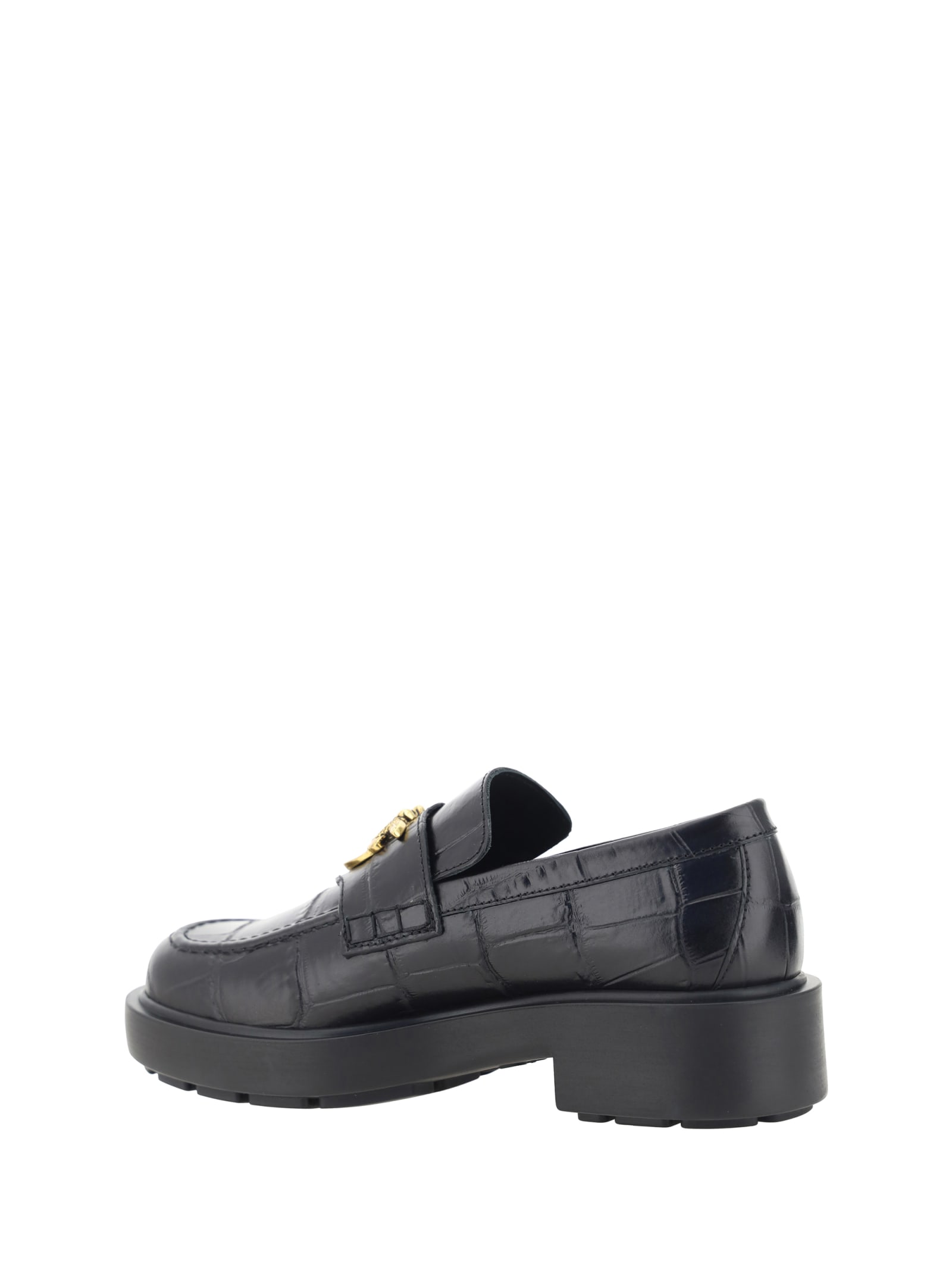 Shop Pinko Tina Loafers In Black