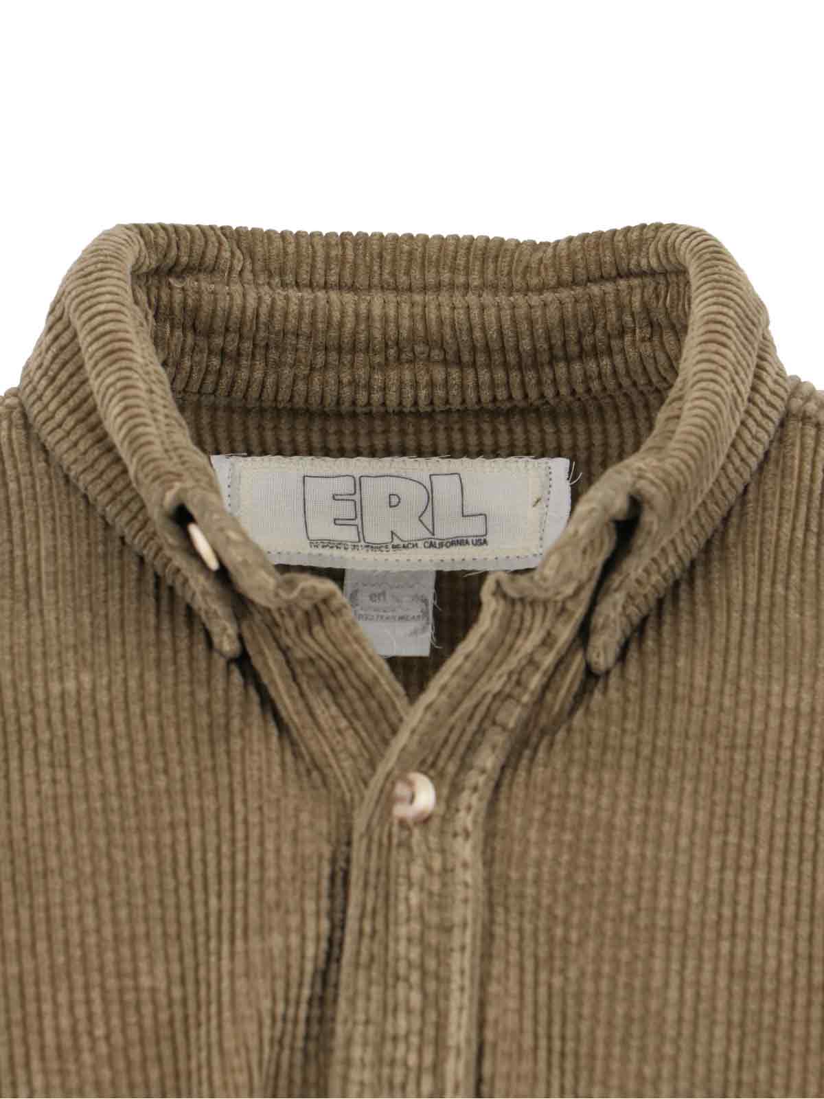 Shop Erl Corduroy Shirt In Brown