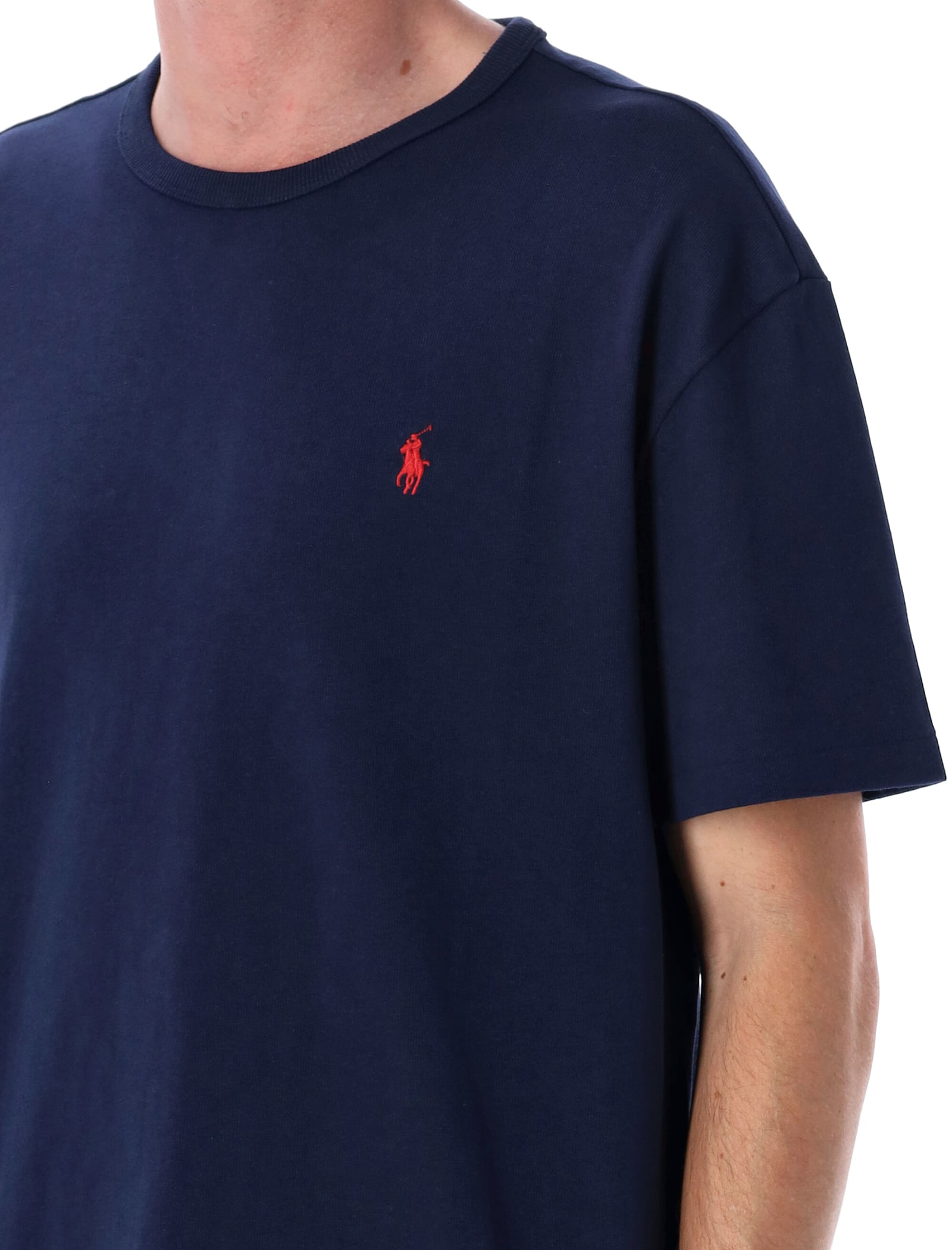 Polo Ralph Lauren Classic Fit Heavyweight Jersey T-shirt In Blue