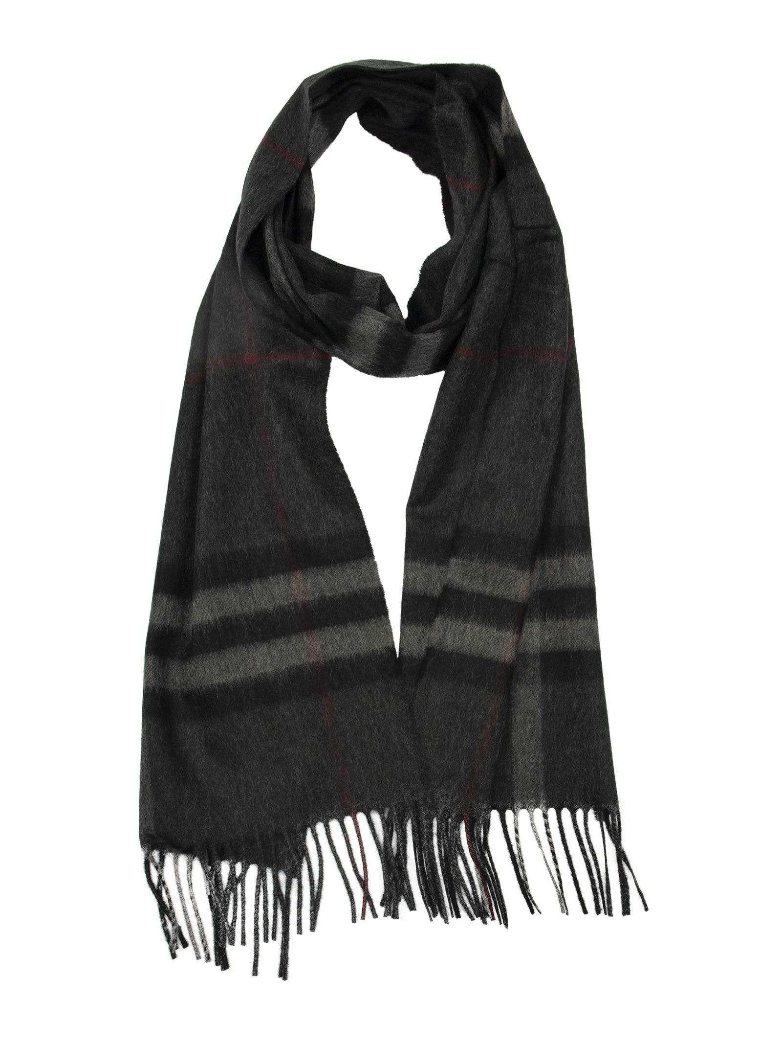 burberry scarf charcoal