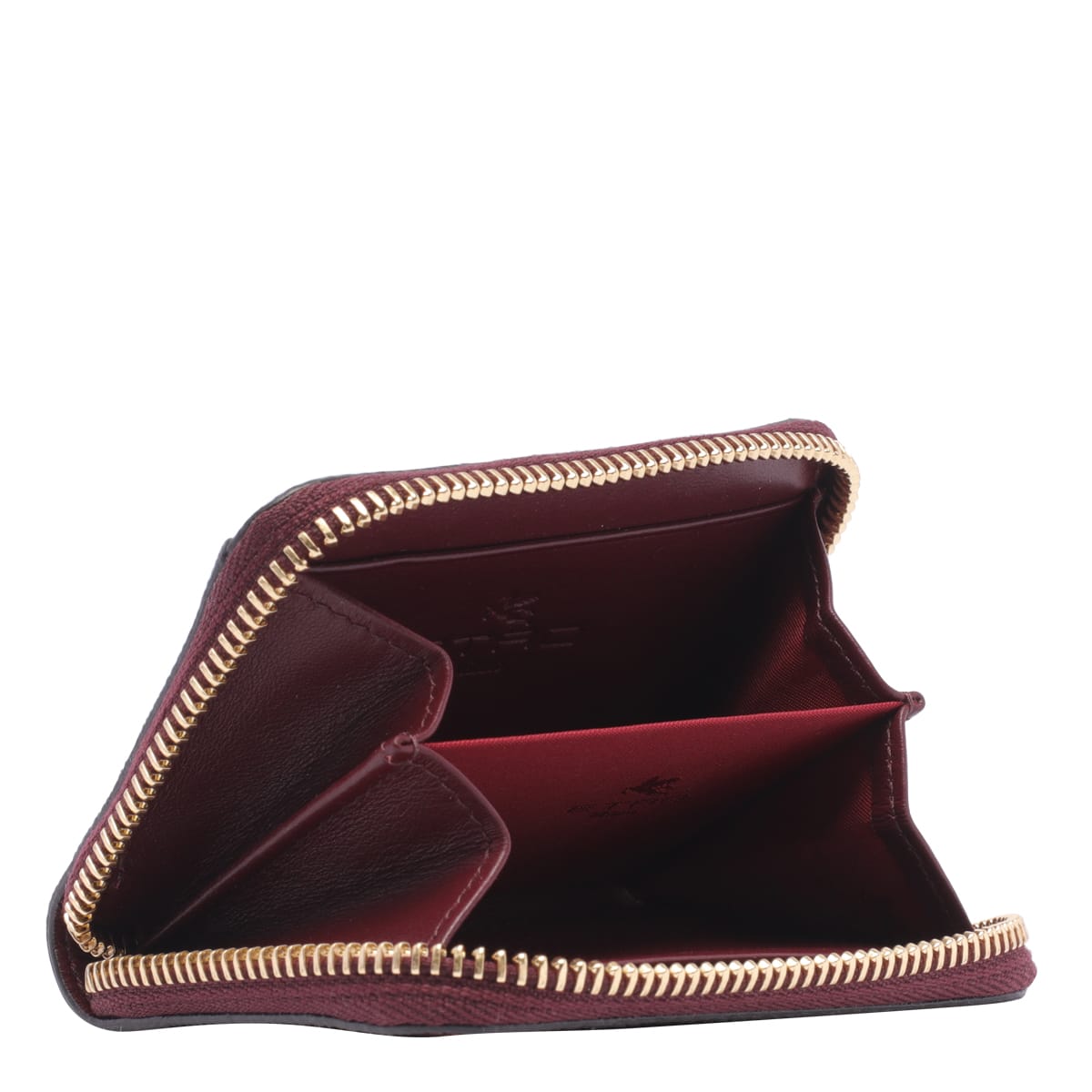 ETRO ZIP AROUND PAISLEY WALLET