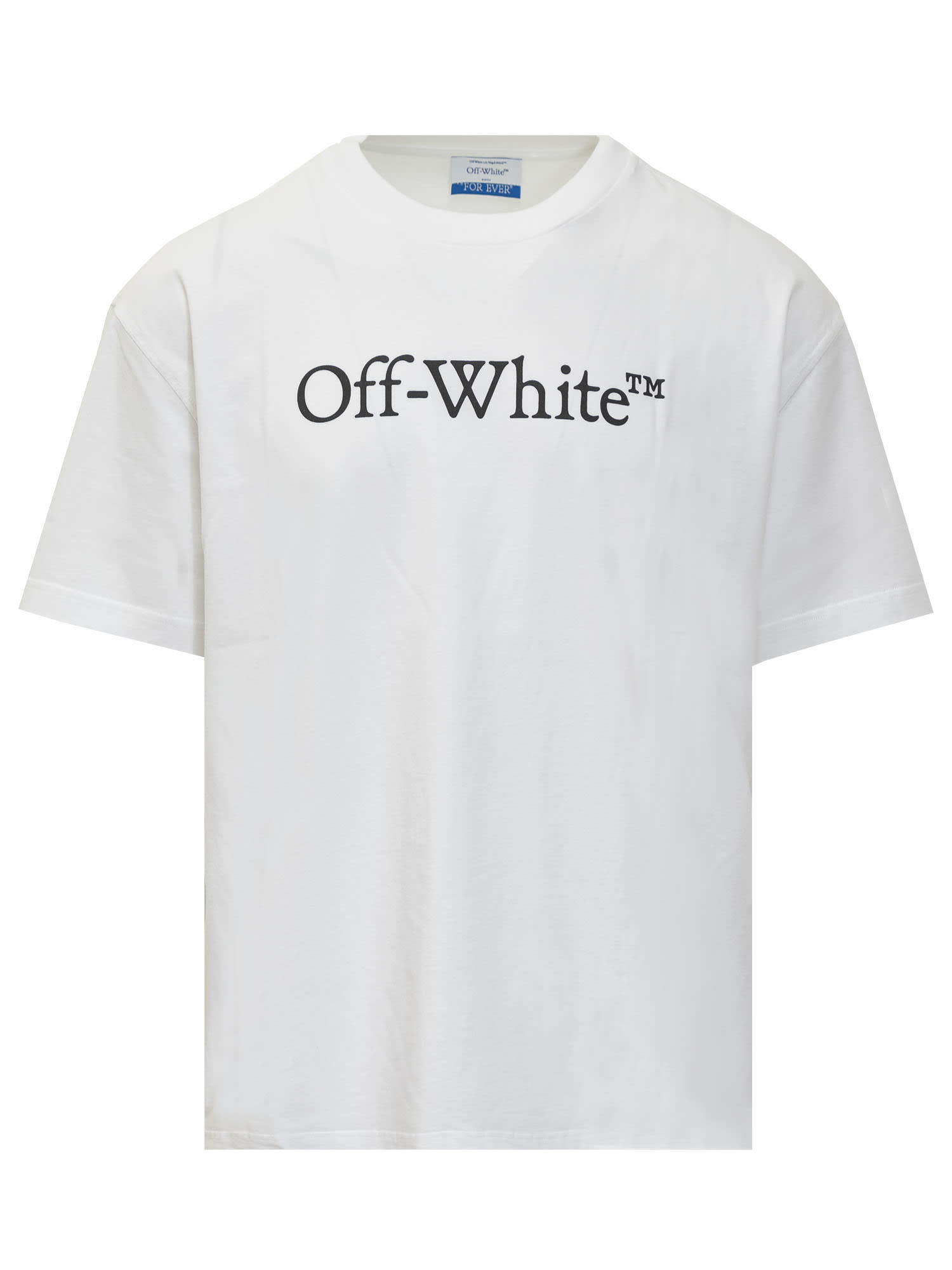 Shop Off-white Big Logo T-shirt In White Black