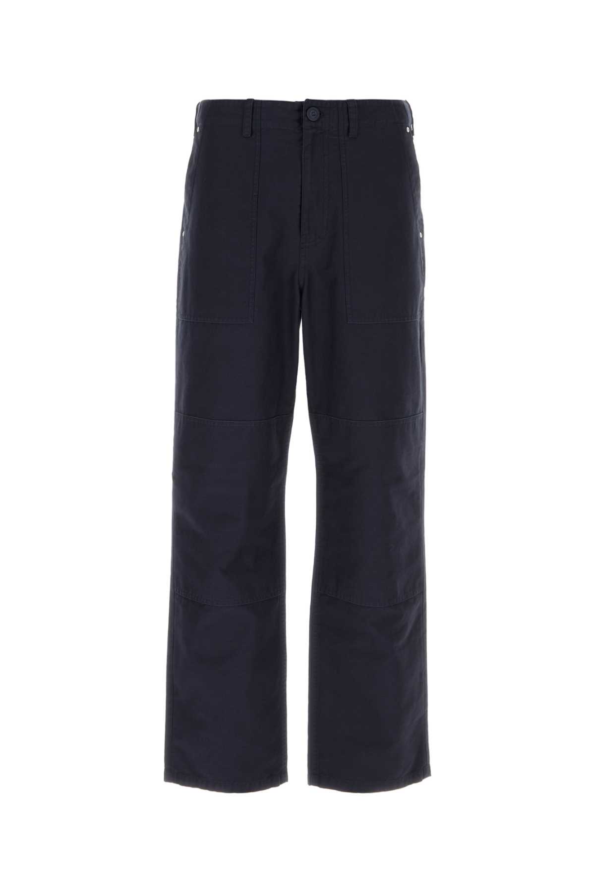 Shop Givenchy Midnight Blue Cotton Pant In Nightblue