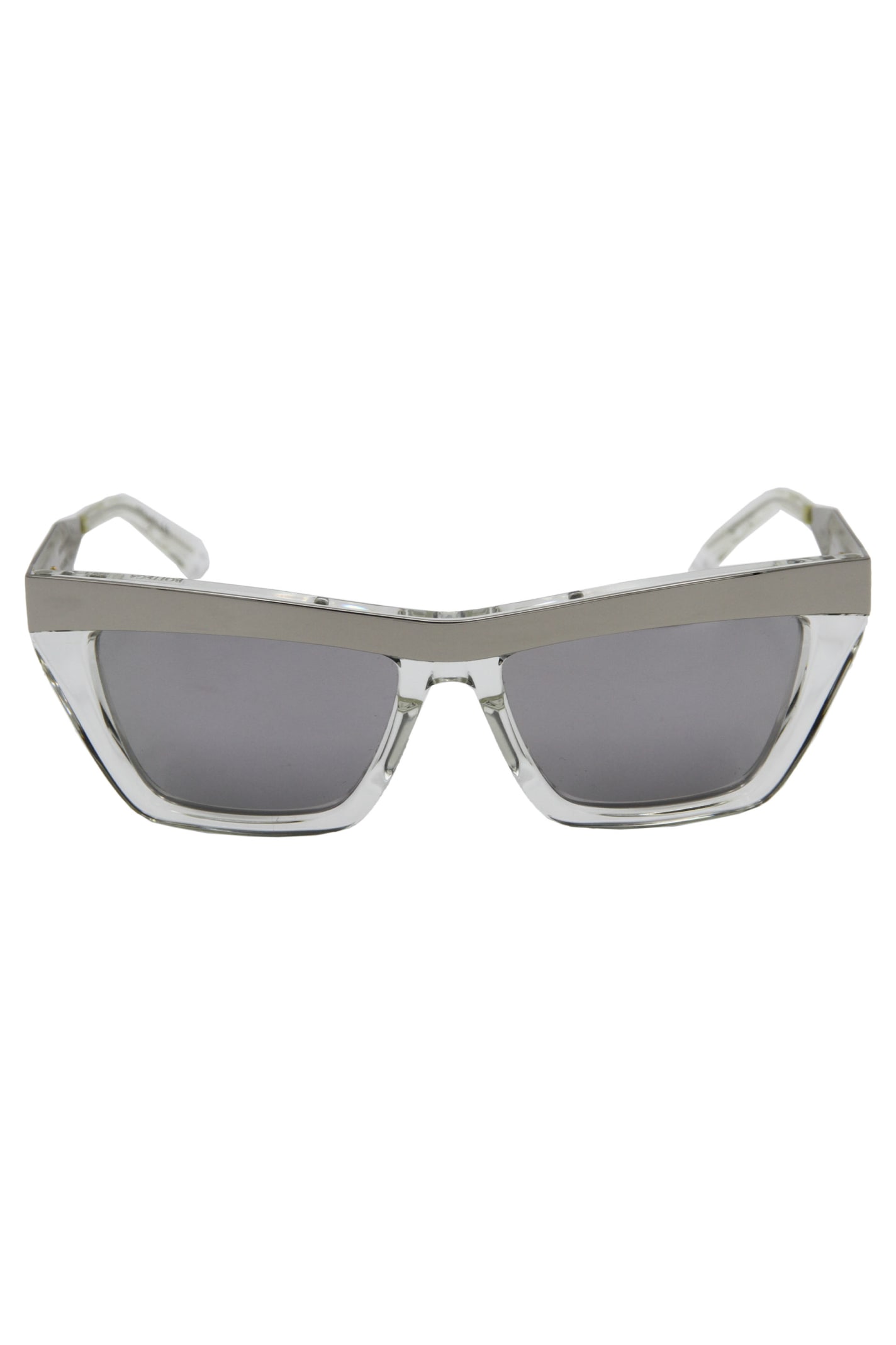 Bottega Veneta Squared Sunglasses In Grey