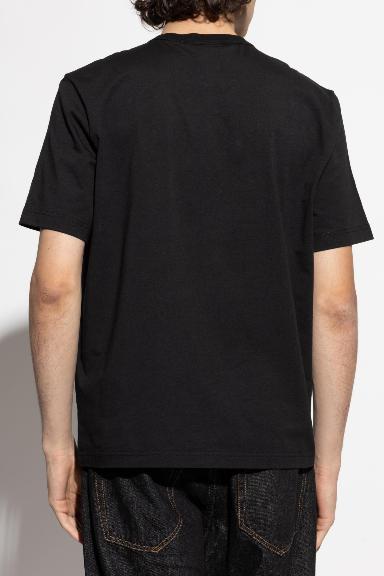 Ps By Paul Smith Ps Paul Smith T-shirt With Colorful Print In Black