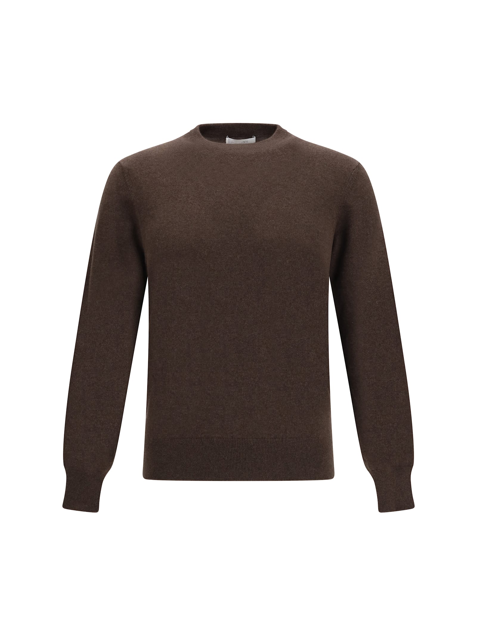 Cruciani Crew-neck Long-sleeves Sweater In Brown