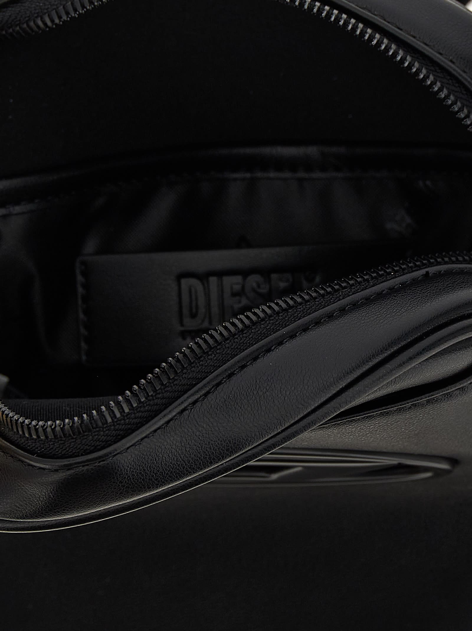 Diesel Holi-d Crossbody Bag In Black