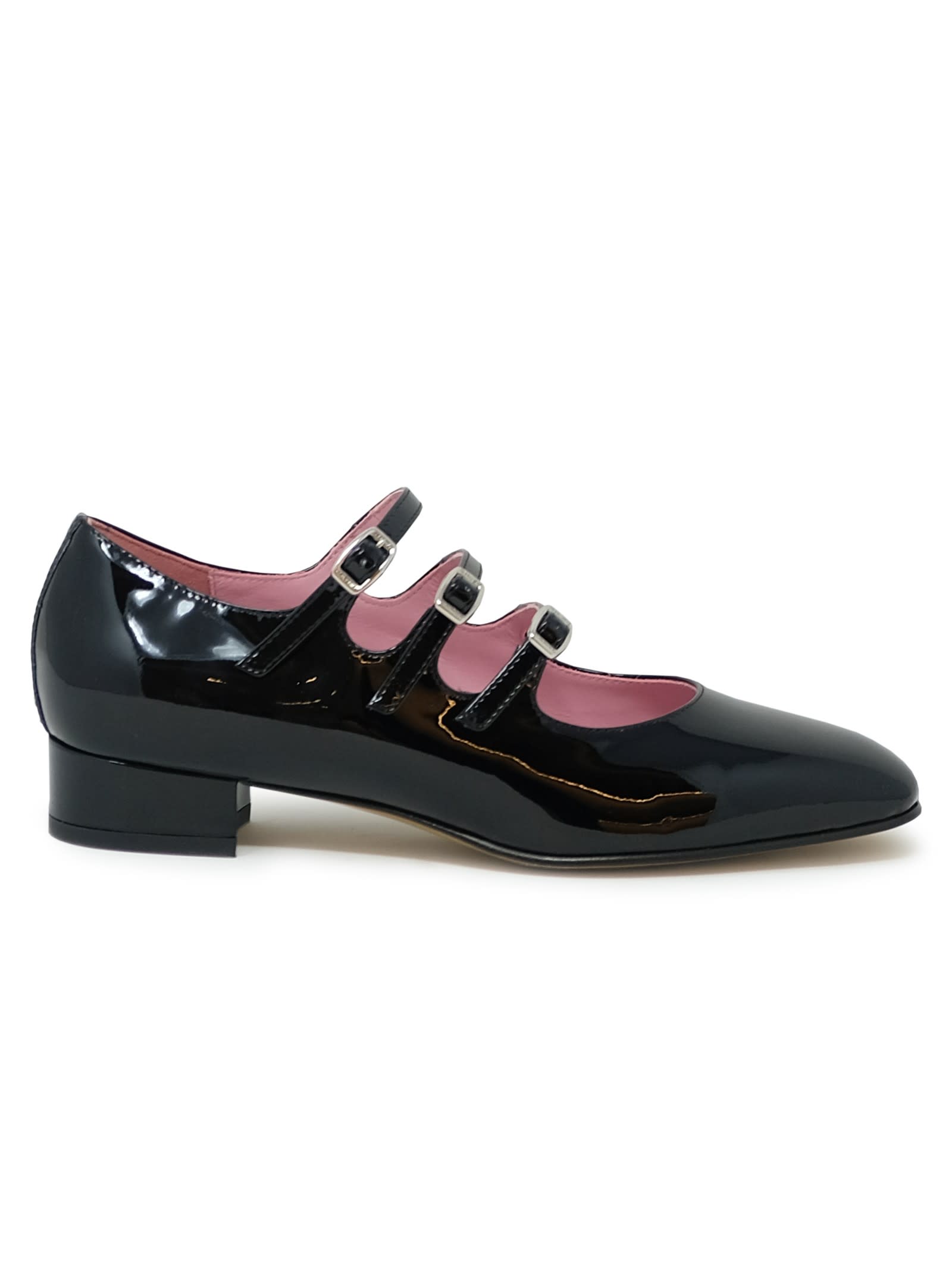 Carel Paris Black Patent Leather Ballet Shoes