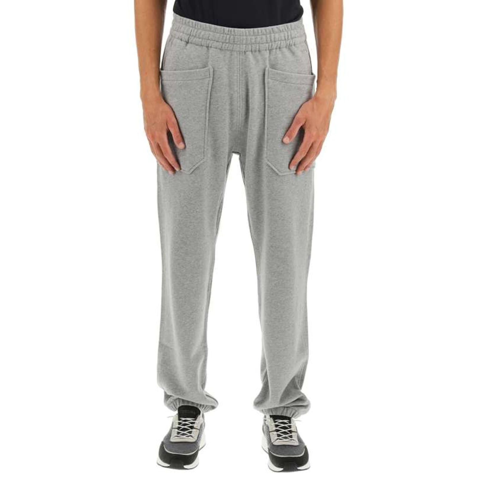 Shop Zegna Cotton Sweatpants In Gray