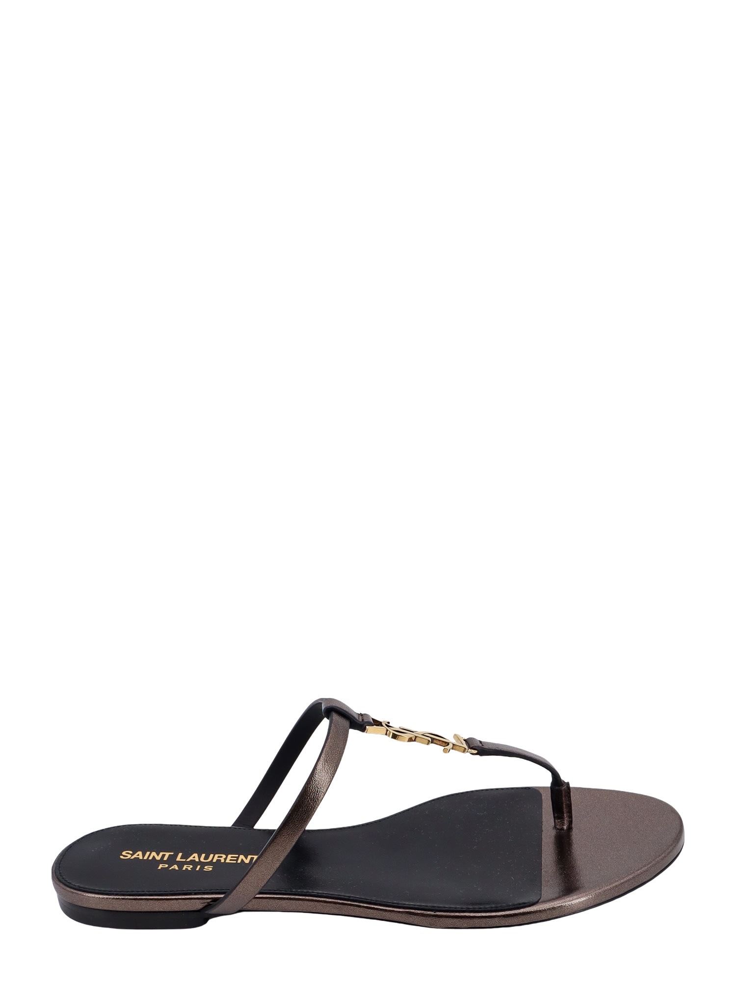 Shop Saint Laurent Cassandra Sandals In Brown