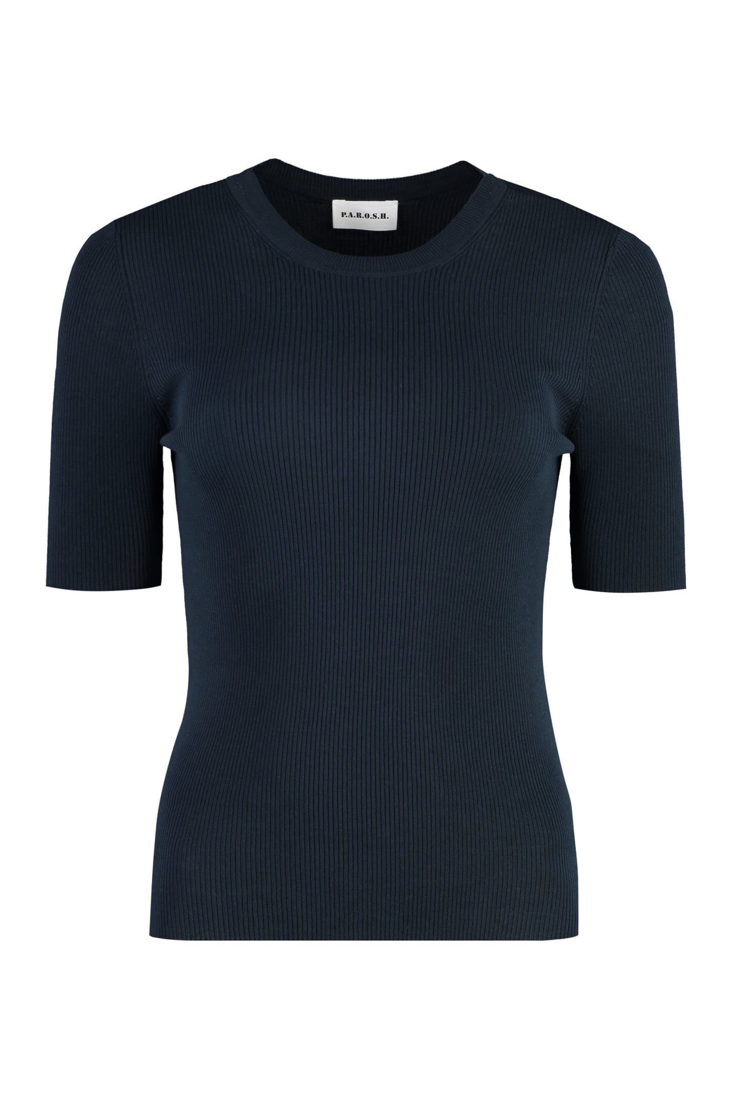 Shop P.a.r.o.s.h Knitted T-shirt In Blue