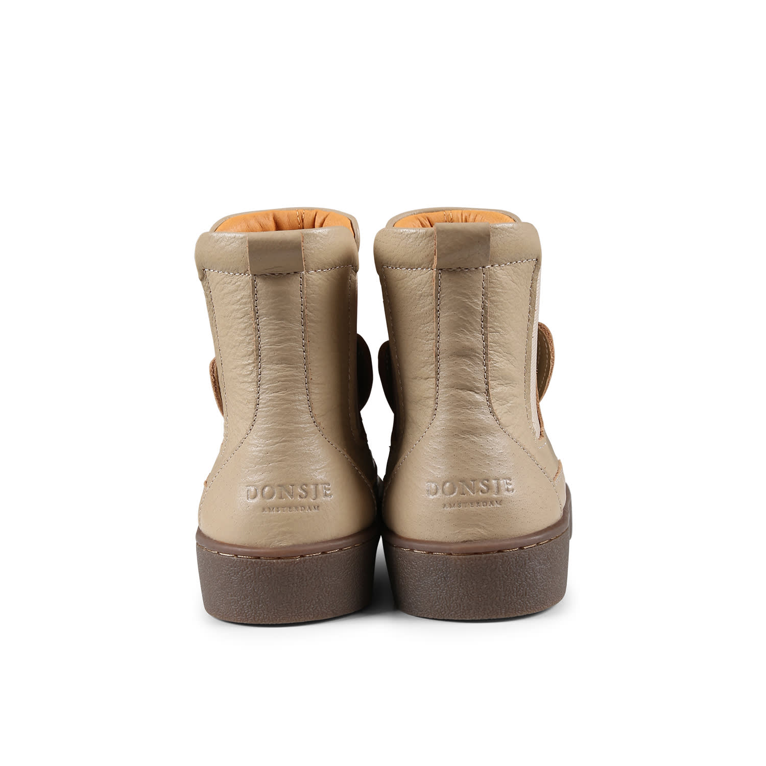 DONSJE BEIGE ANKLE BOOTS FOR KIDS WITH RABBIT