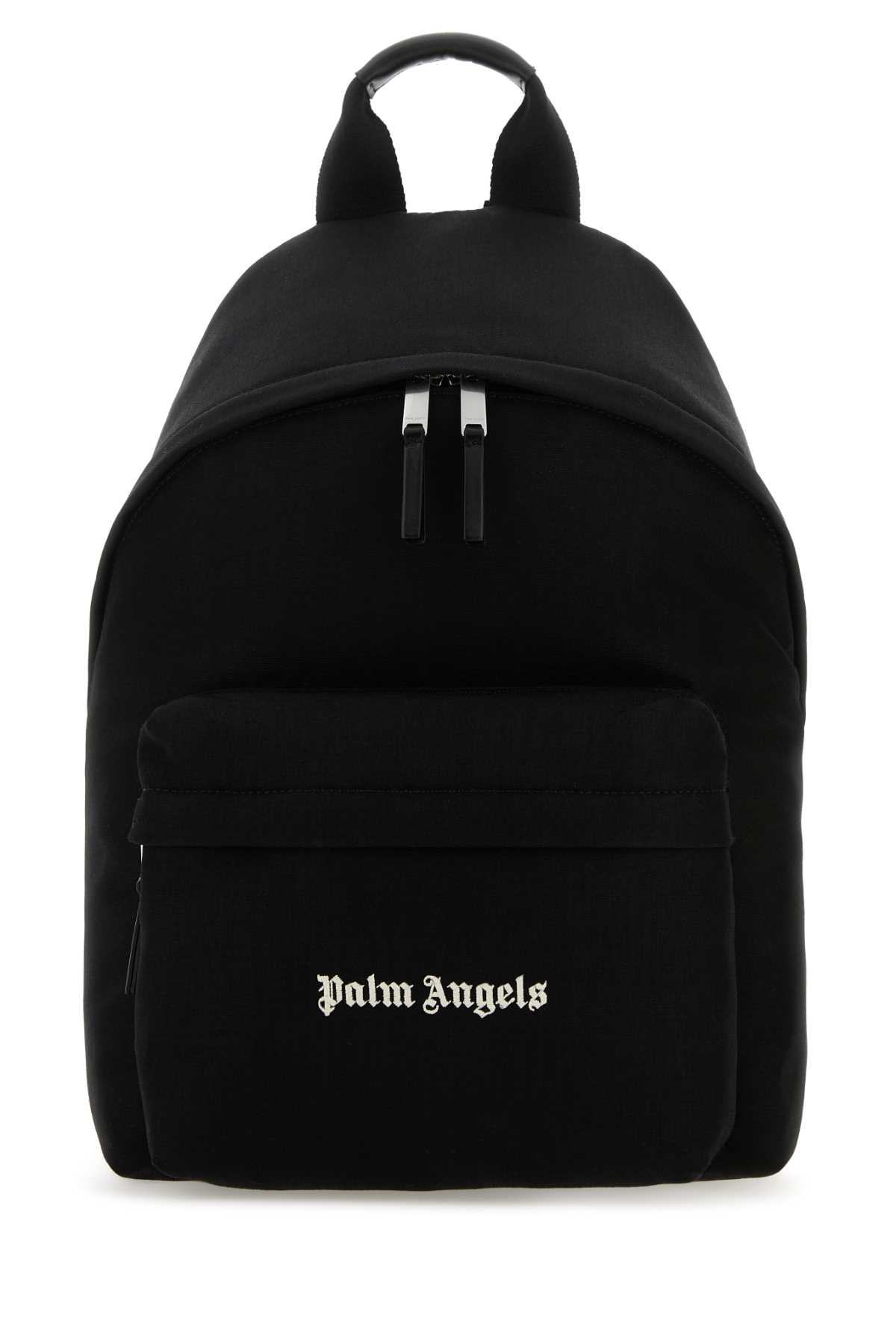 Shop Palm Angels Black Canvas Cordura Backpack In 1001