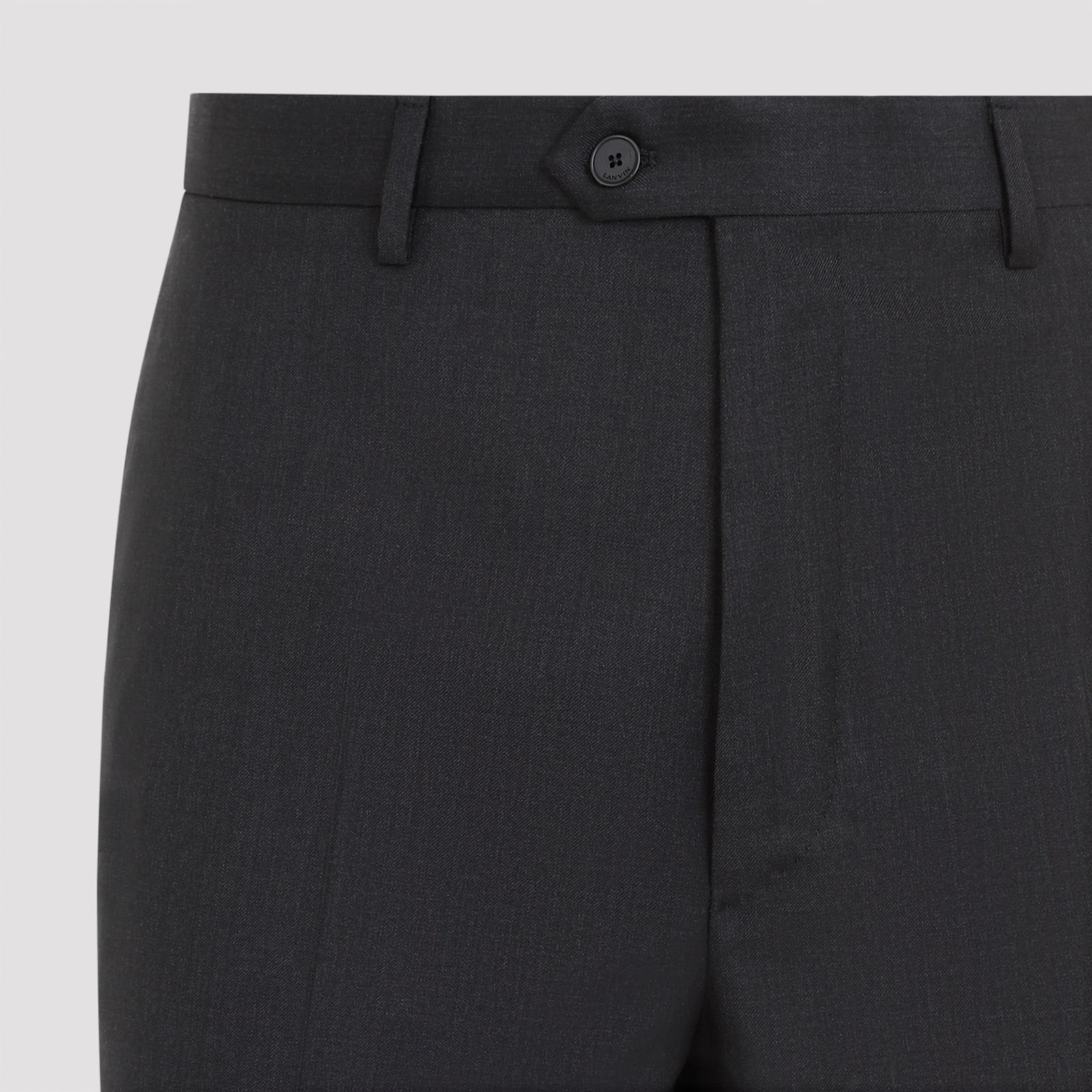 Lanvin Tailored Wool Pants In Anthracite