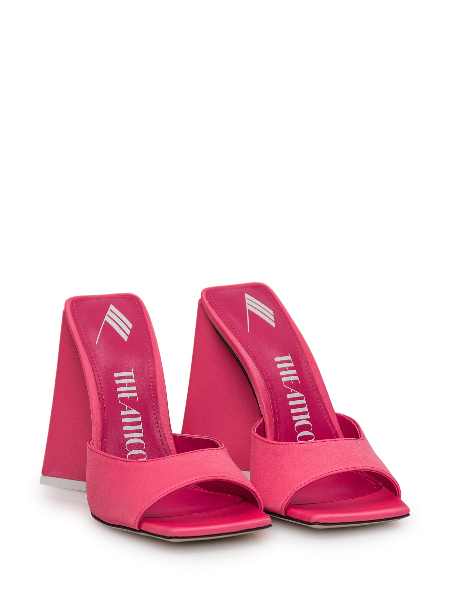 Shop Attico Devon Mule Sandal In Pink