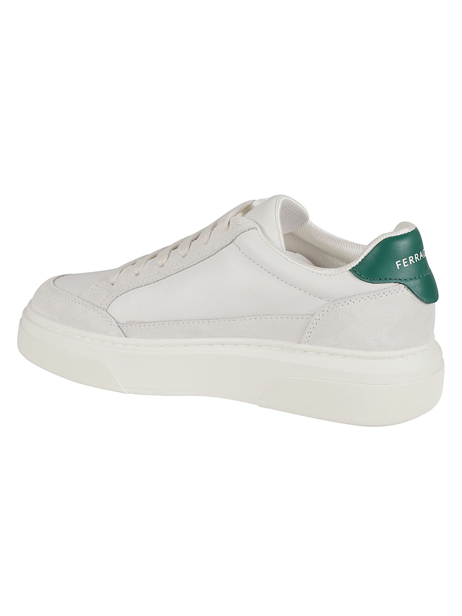 Shop Ferragamo Cassina Sneakers In White