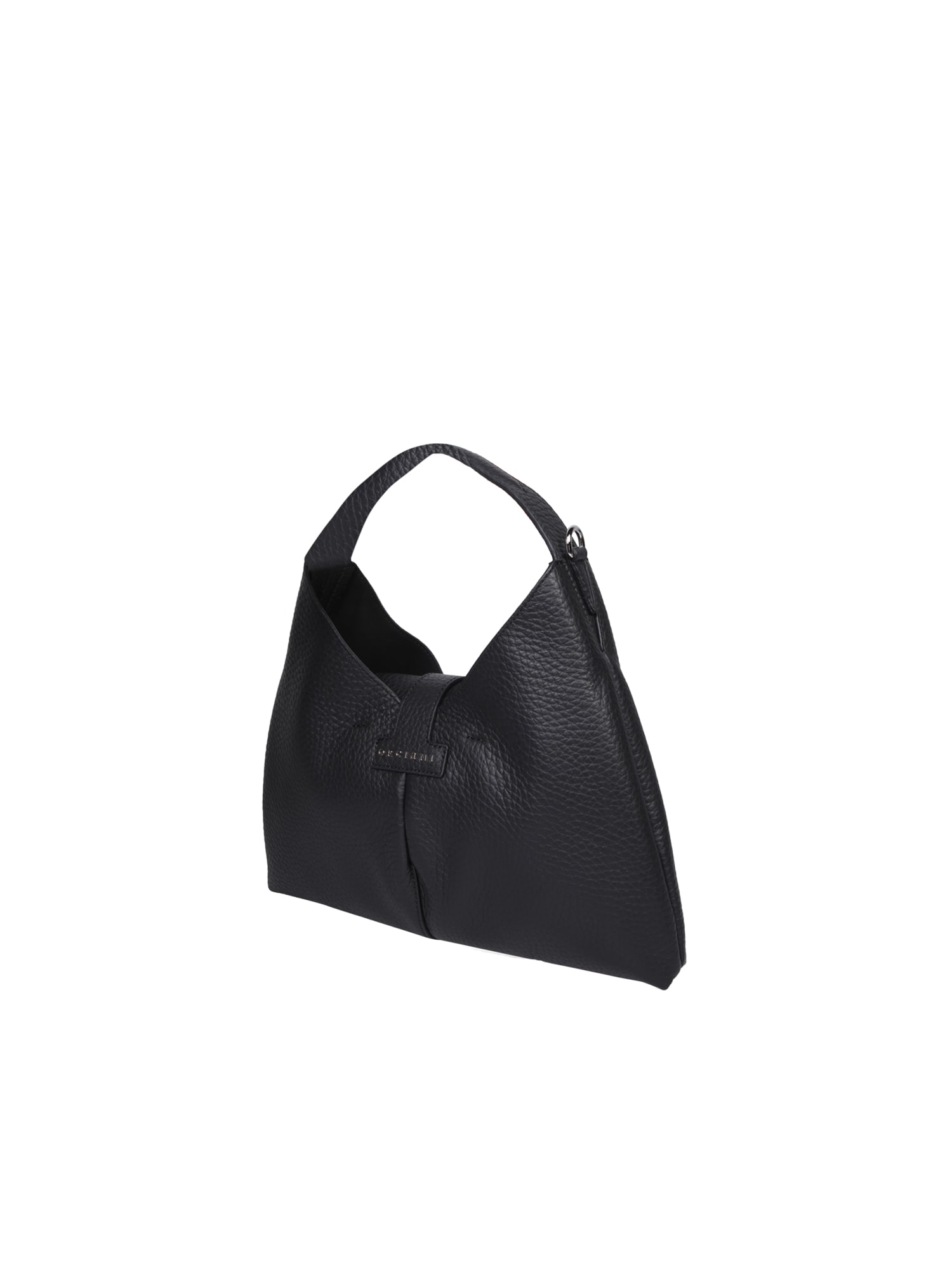 Shop Orciani Vita Soft Small Black Bag
