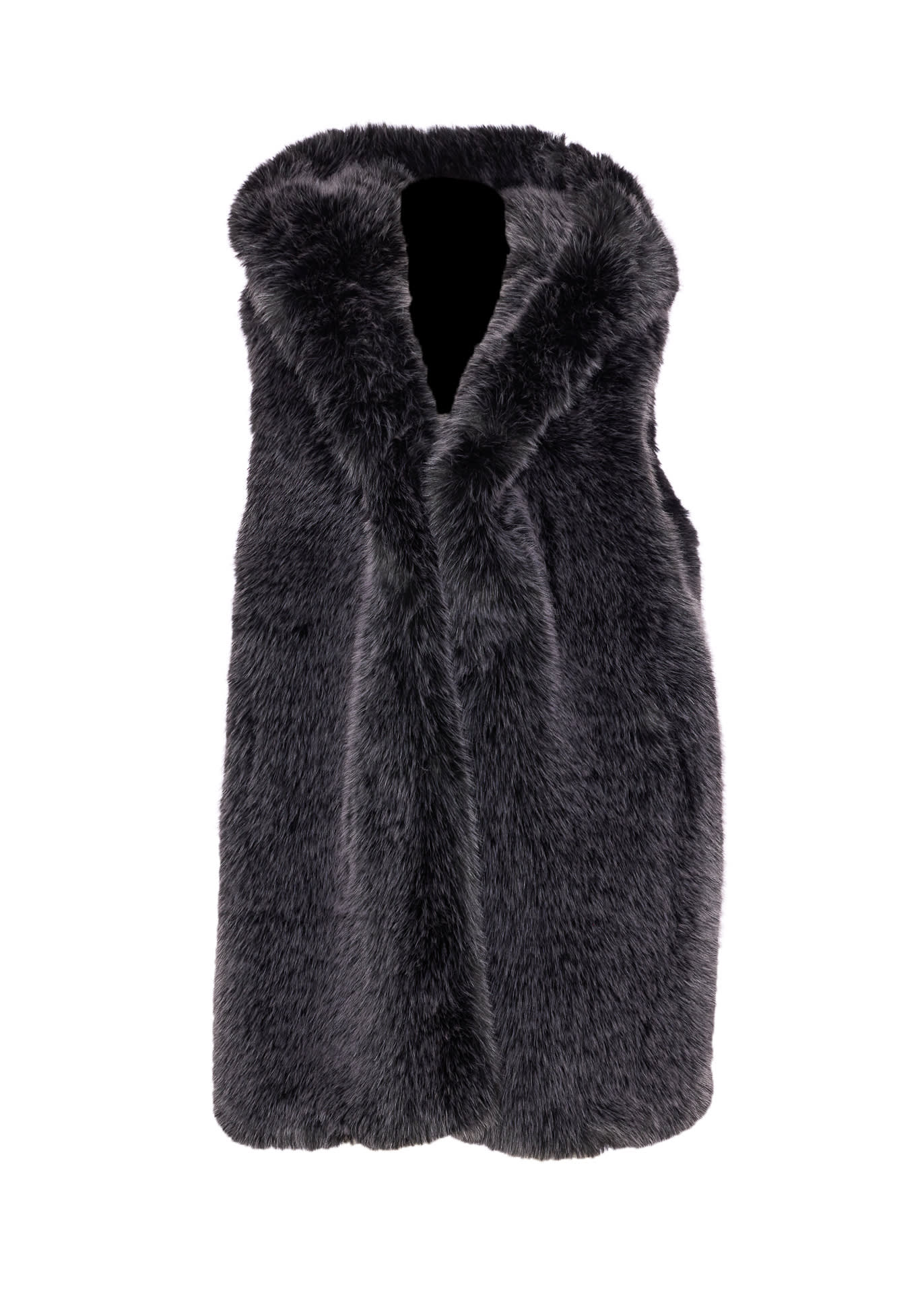 Sword 6.6.44 Faux Fur Vest In Black