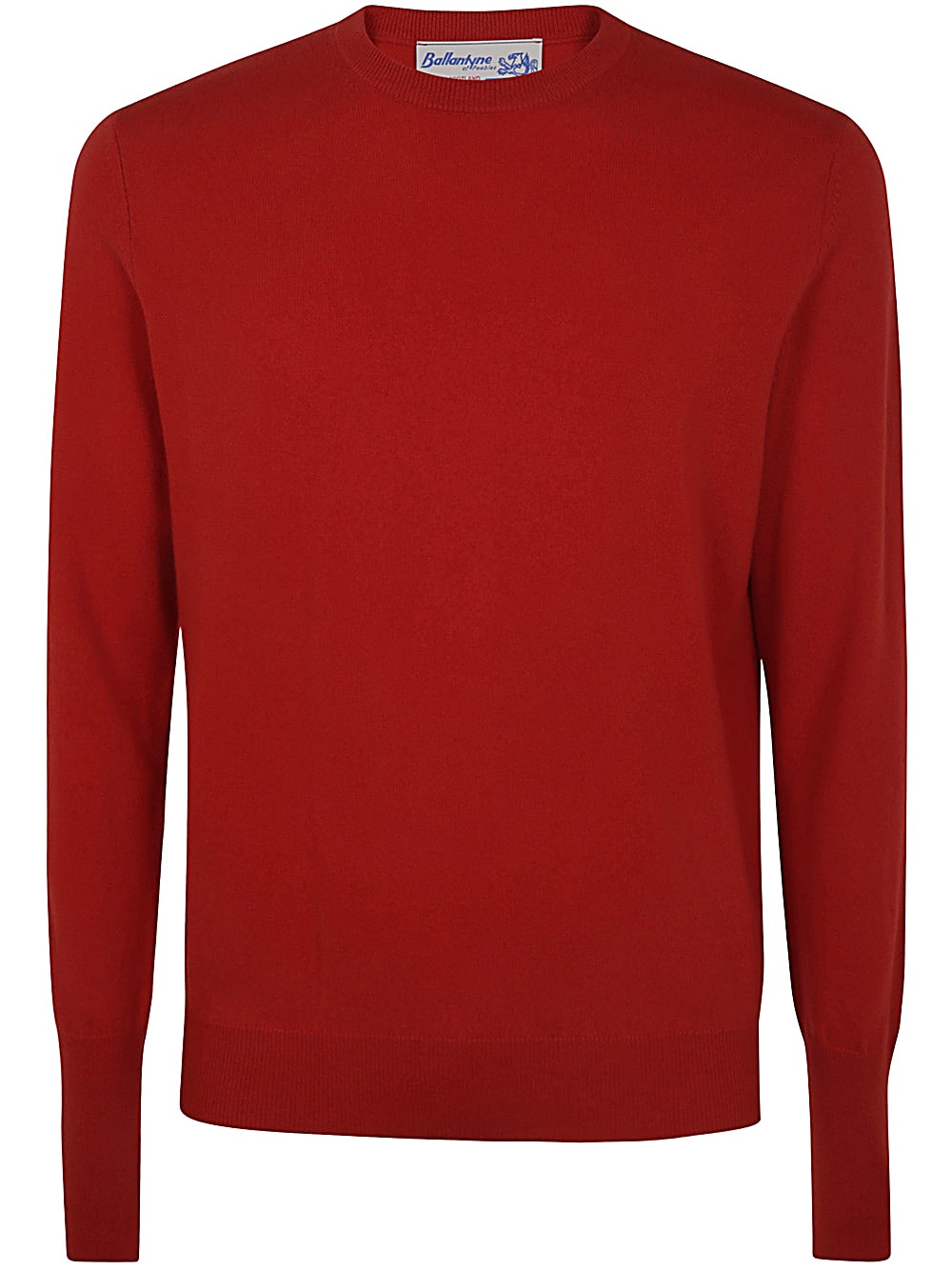 Shop Ballantyne Round Neck Pullover In Orange Red