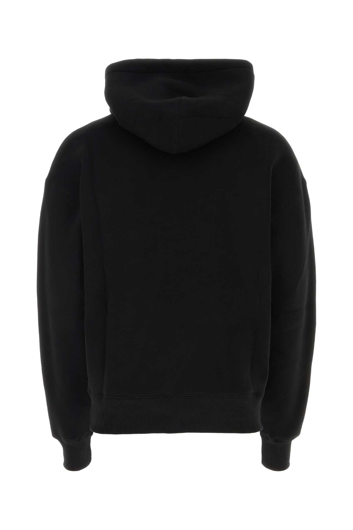 Shop Ami Alexandre Mattiussi Black Cotton Blend Sweatshirt