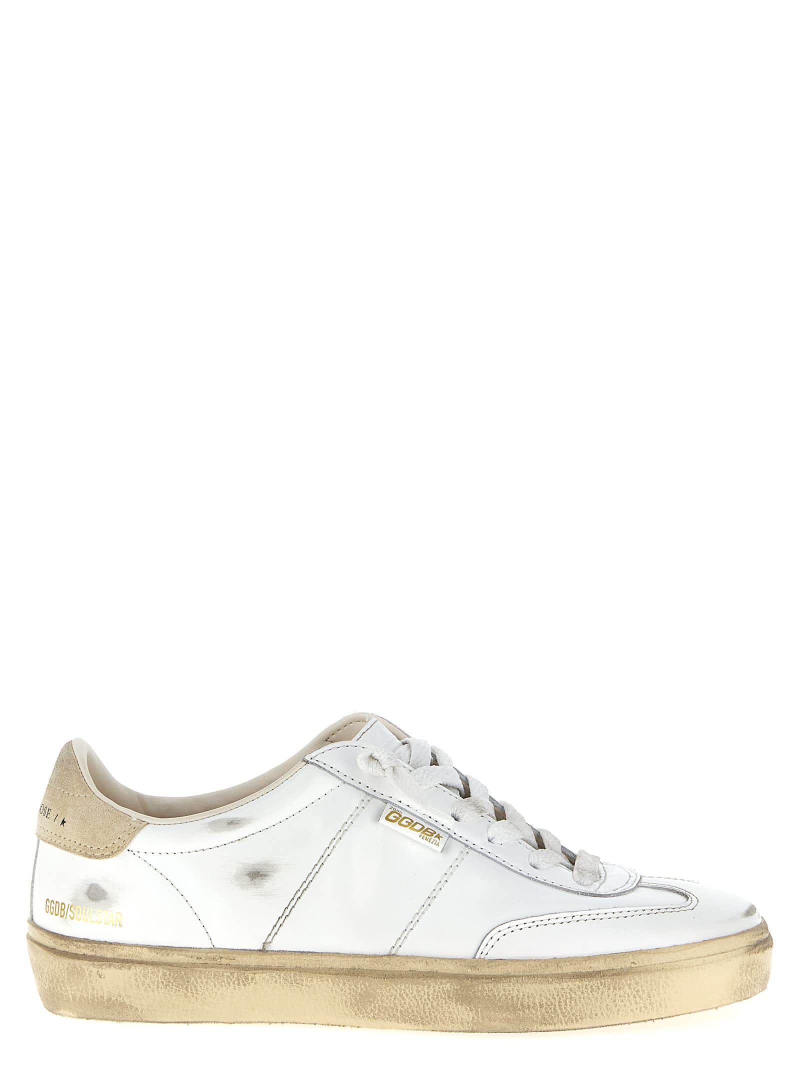 Golden Goose Distressed Low-top Sneakers Rubber Sole In White