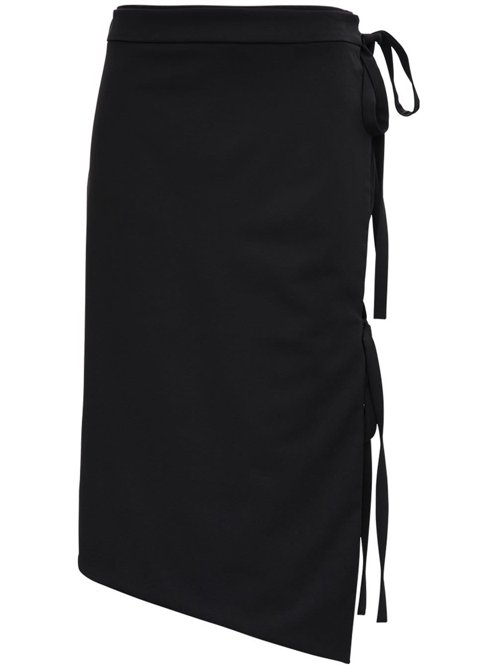 Off-white Black Formal Strings Midi Skirt