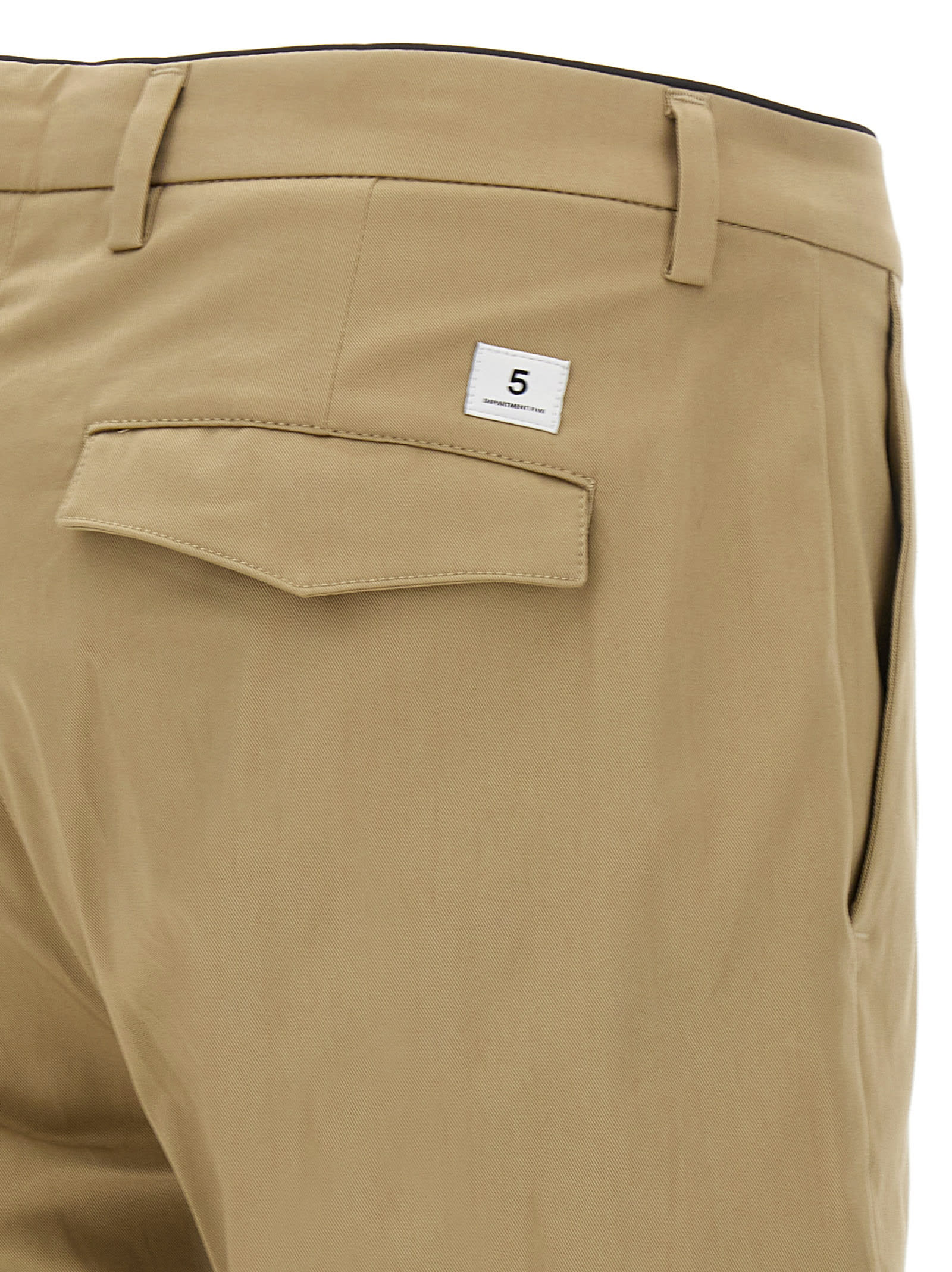 Department Five Beige Prince Pants In Green