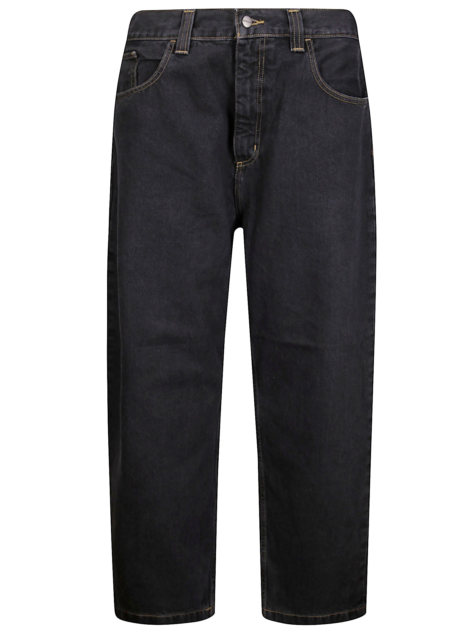 Carhartt Work In Progress Brandon Loose Straight Leg Jeans In Black