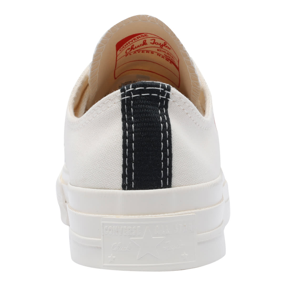 Comme Des Garçons Play Chuck Taylor Sneakers In White