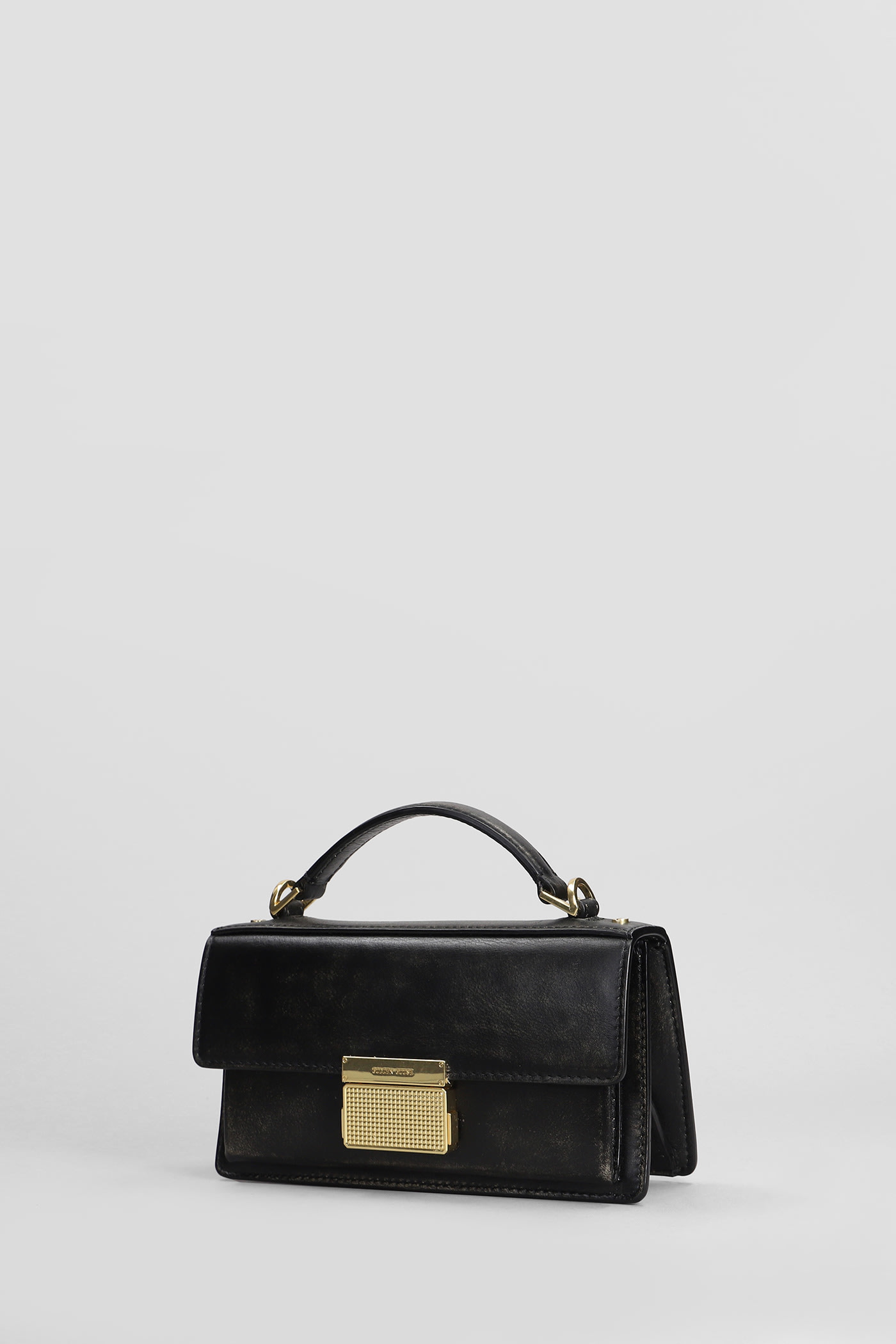 Shop Golden Goose Venezia Small Shoulder Bag In Black Leather