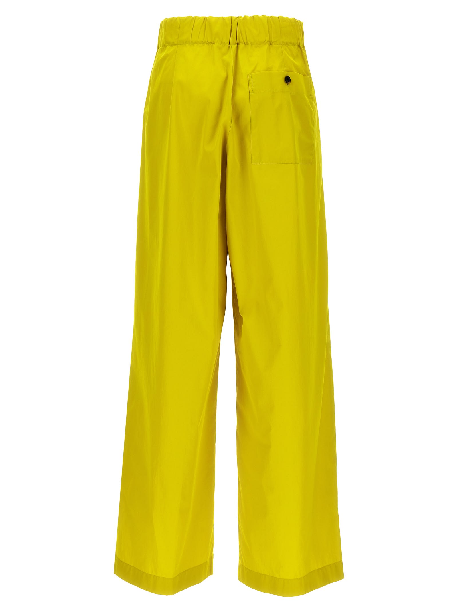 Shop Dries Van Noten Pila Trousers In Yellow