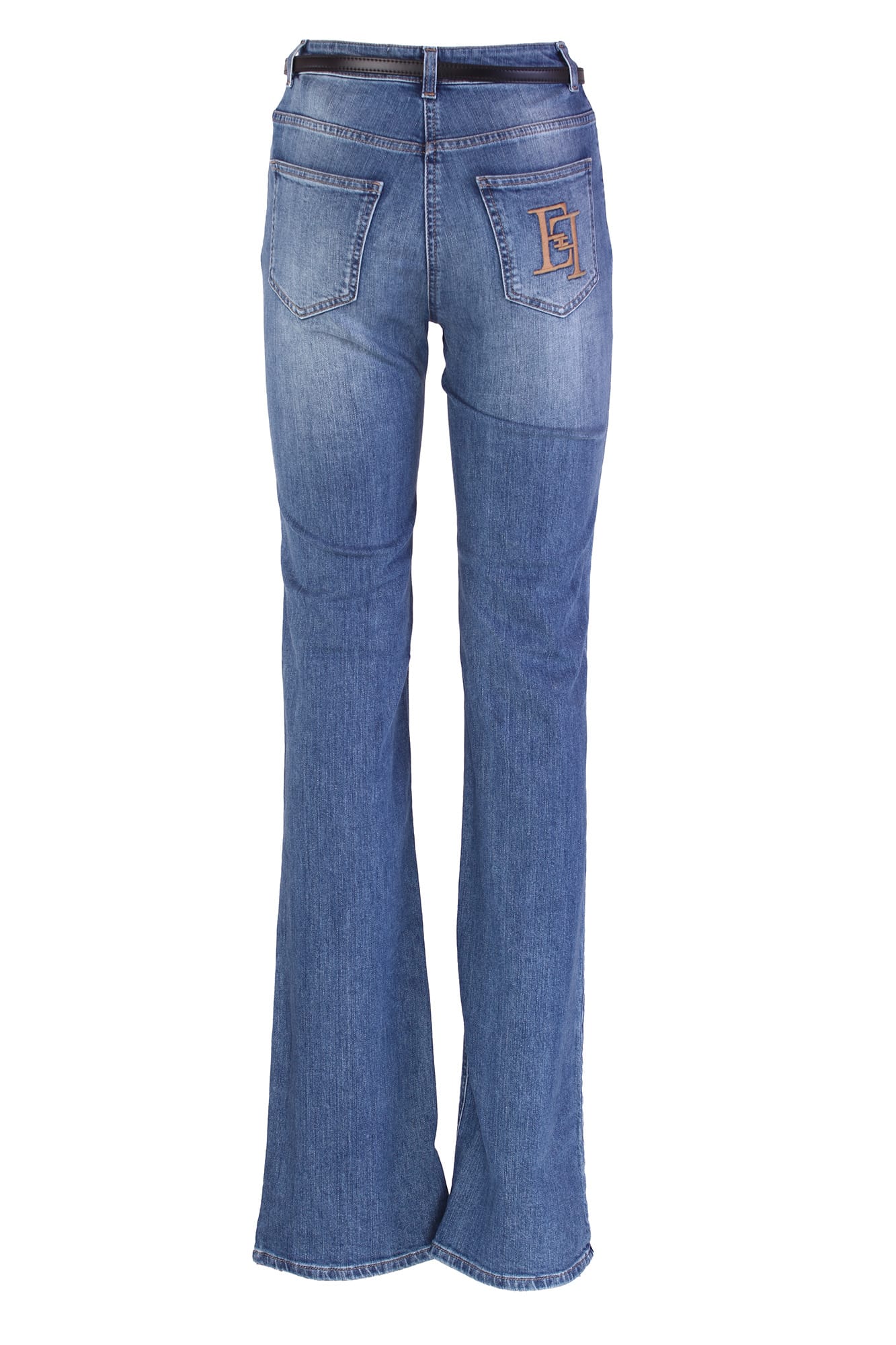 Shop Elisabetta Franchi Jeans Denim In Blue