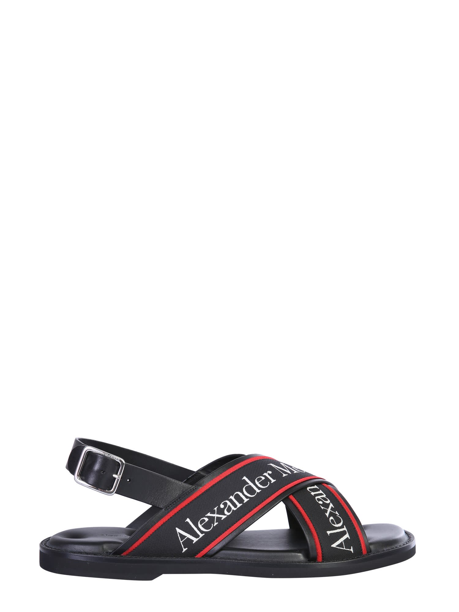 ALEXANDER MCQUEEN LOGO SANDALS,11294279
