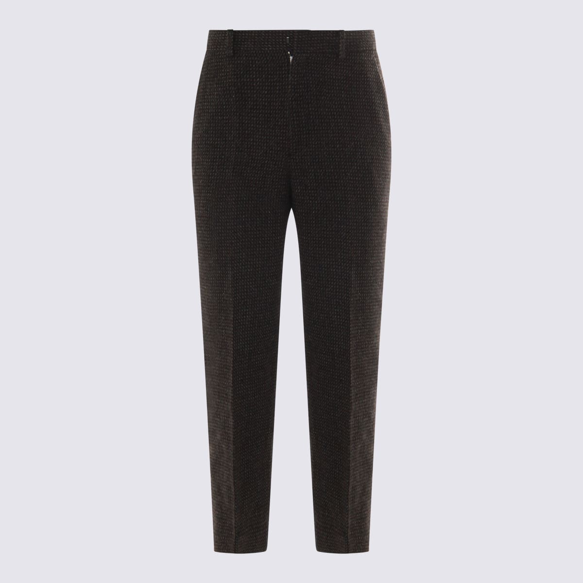 Auralee Pantaloni Gray Brown Hairline In Brown