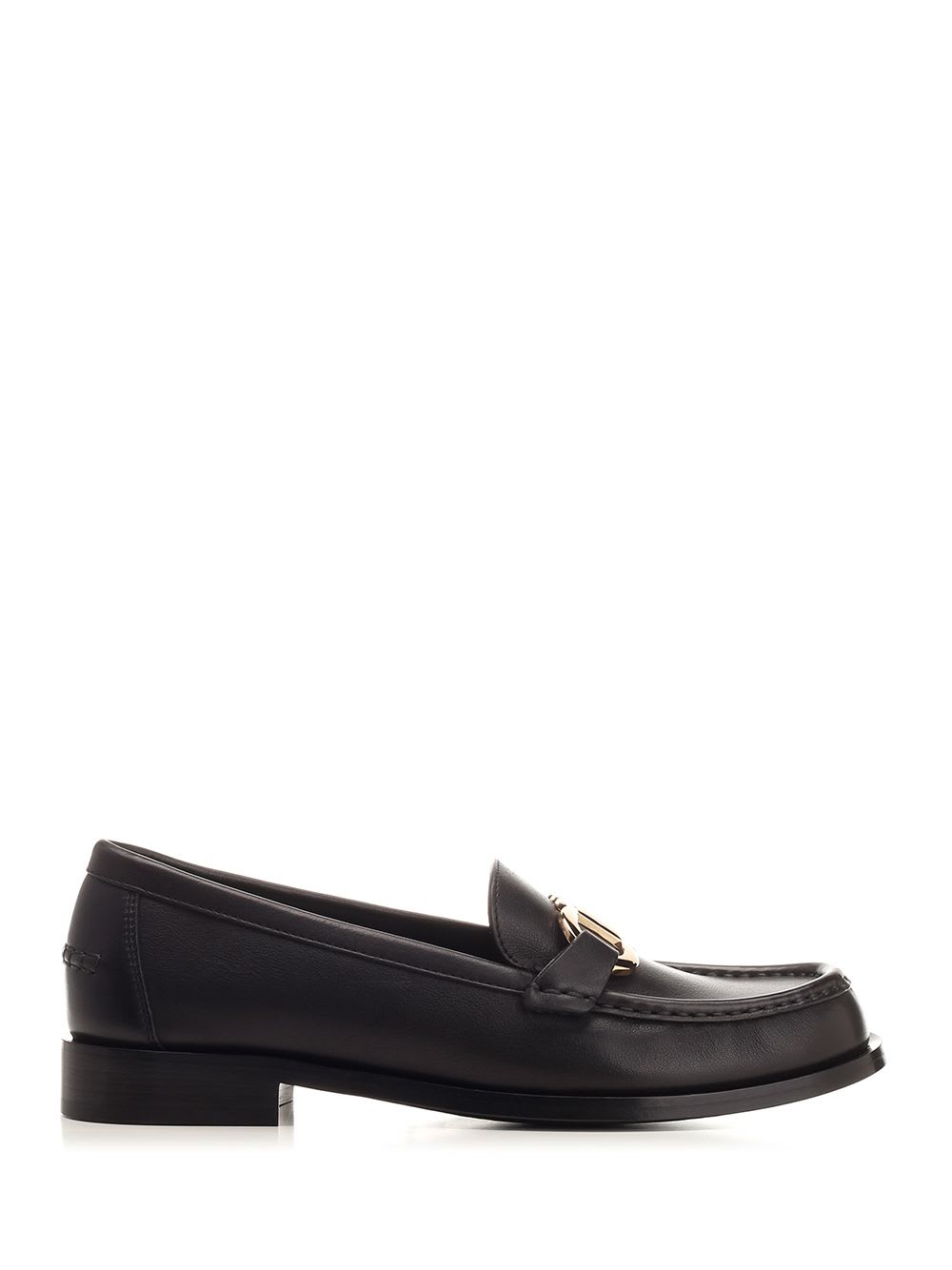 Ferragamo Black gancini Loafer