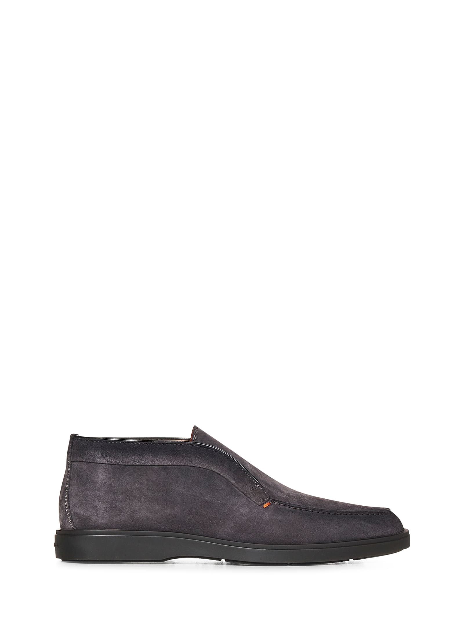 Shop Santoni Desert Boots In Grey