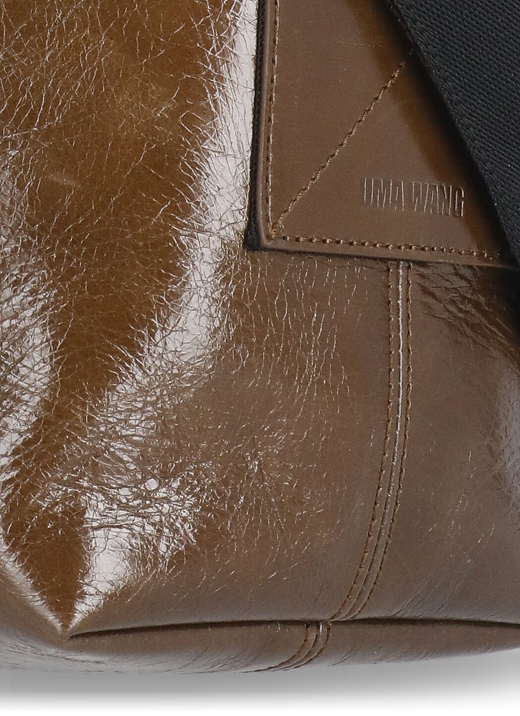 Uma Wang Shoulder Bag In Leather In Brown