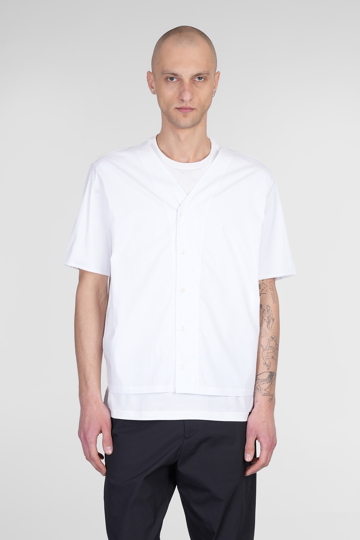 Shirt In White Cotton