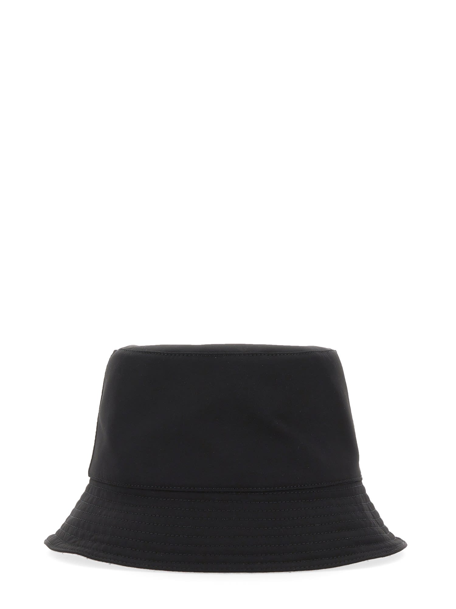 Alexander Mcqueen Black And White Reversible Bucket Hat With Logo Embroidery In Polyamide Man In Black