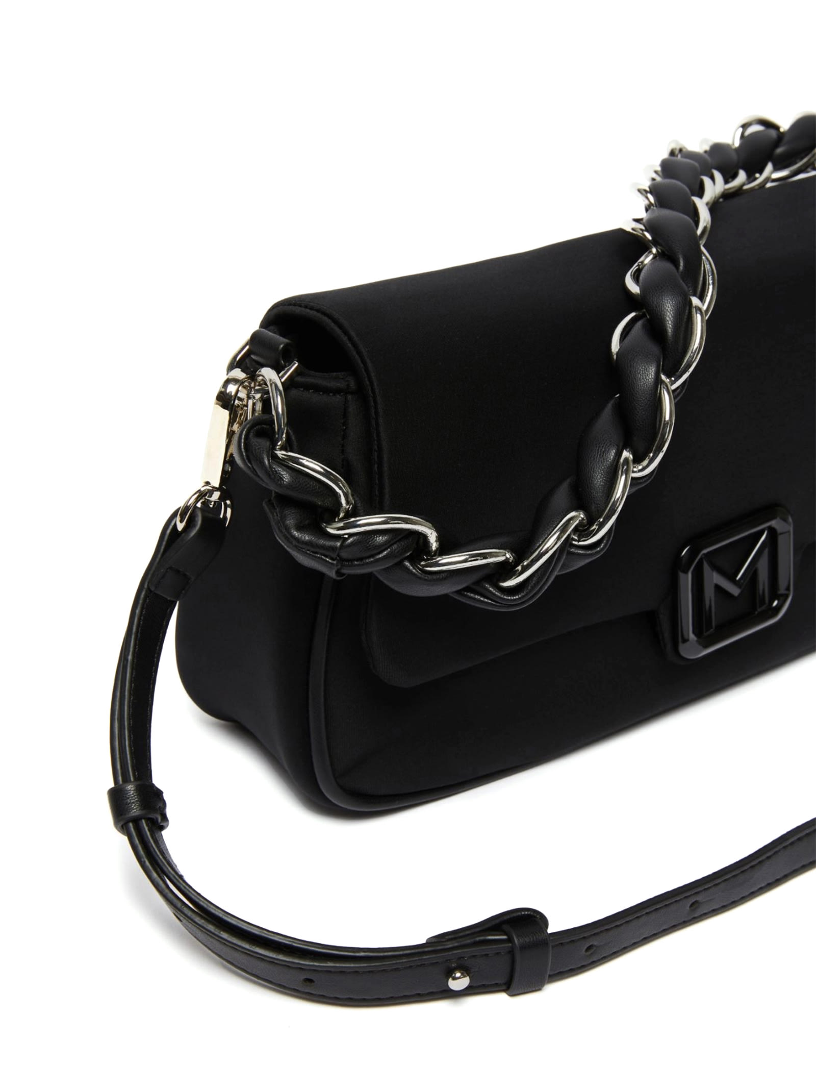 Shop Marella Baguette Bag Emily Black In Nero