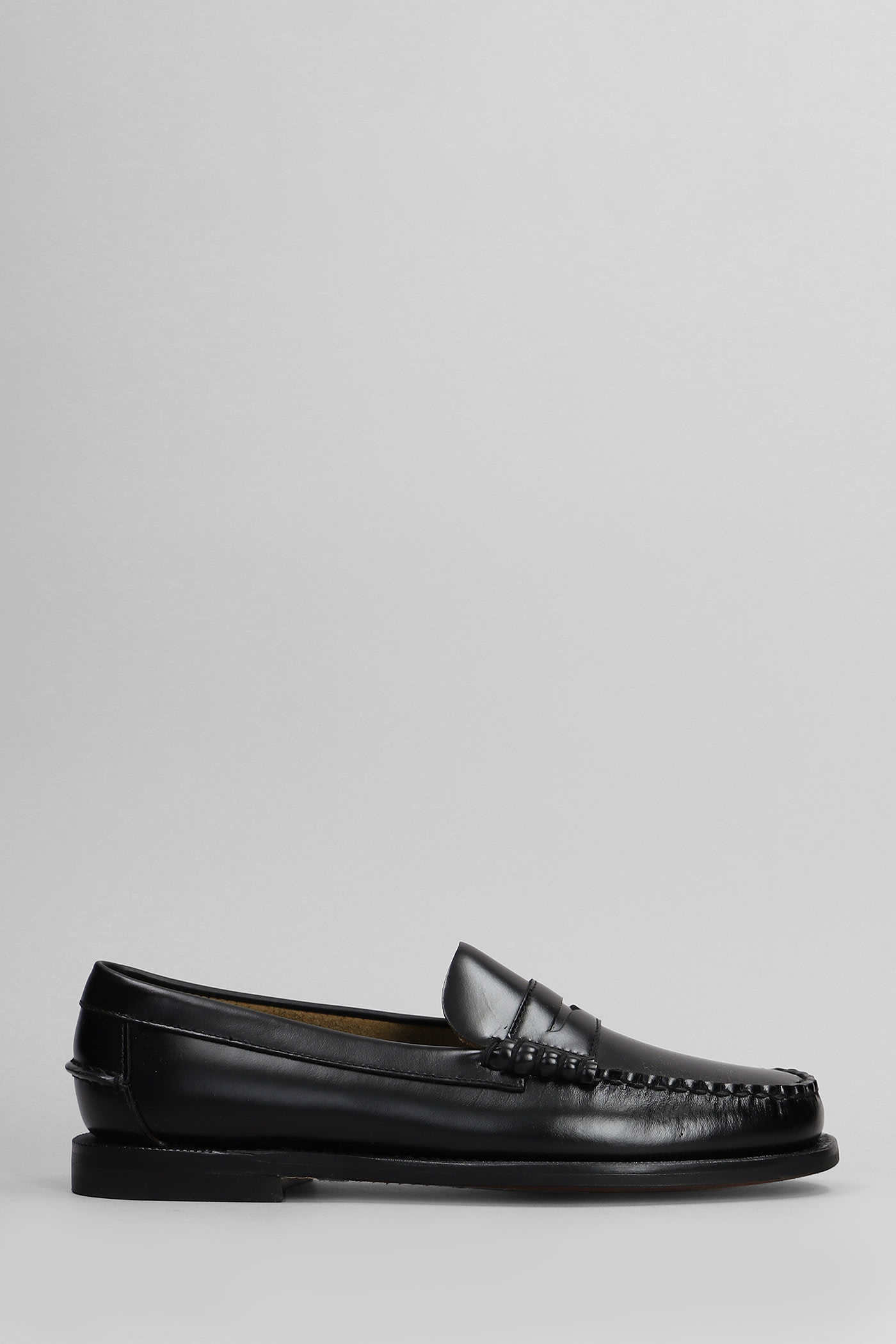 Shop Sebago Classic Dan Loafers In Black Leather