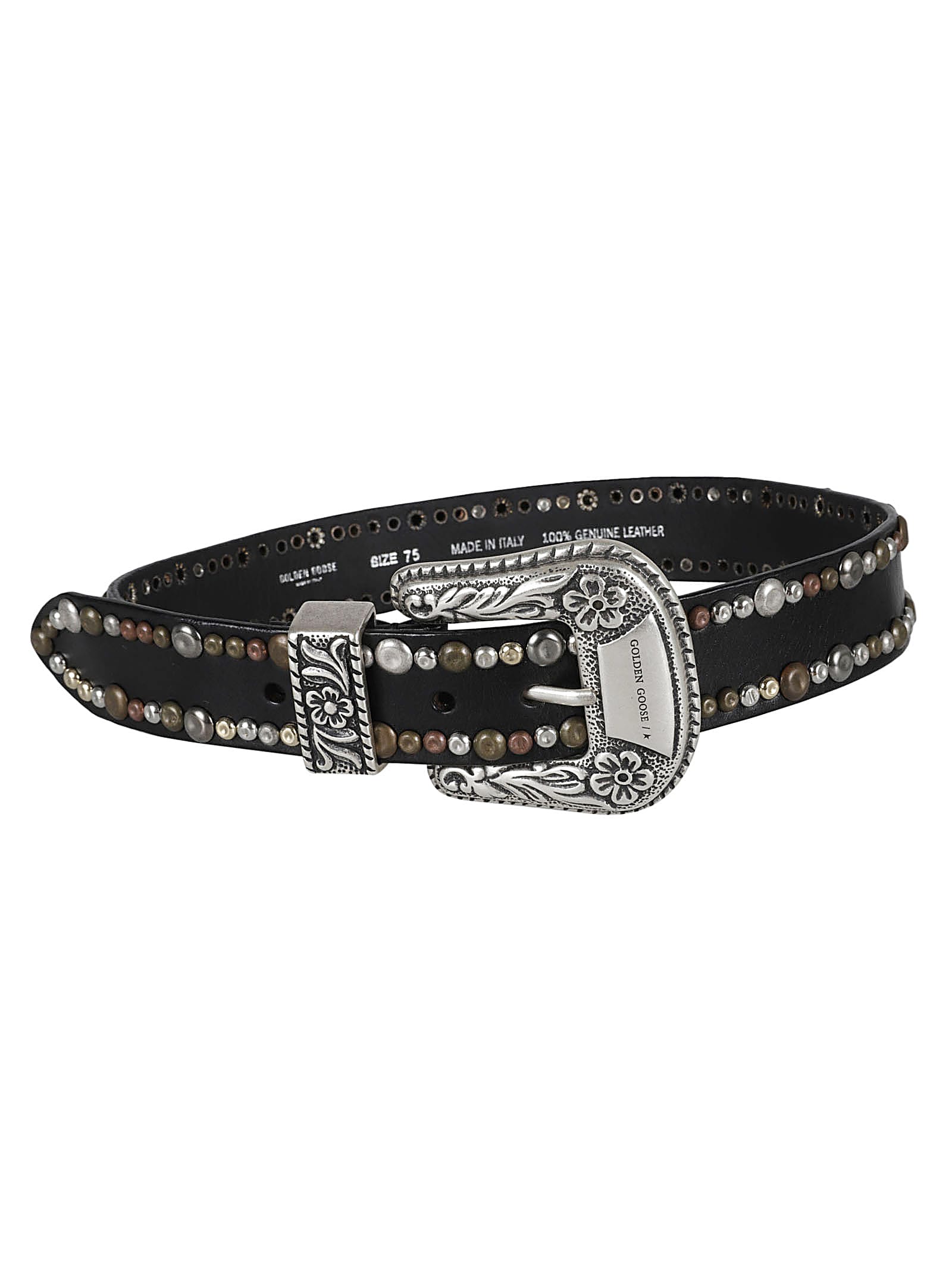 Golden Goose Black Leather Belt