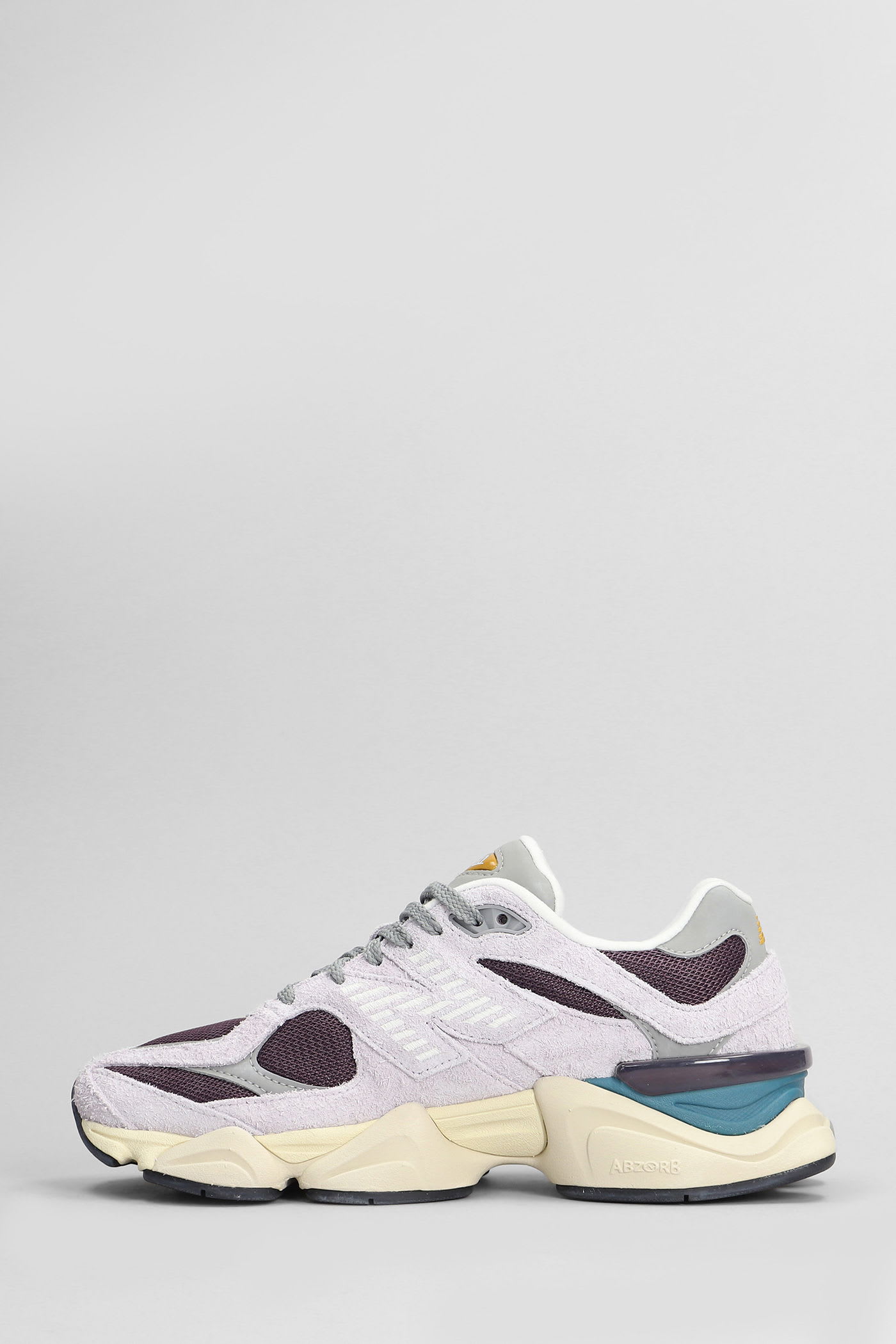 New Balance 9060 Sneakers In Viola Suede And Fabric In Multi