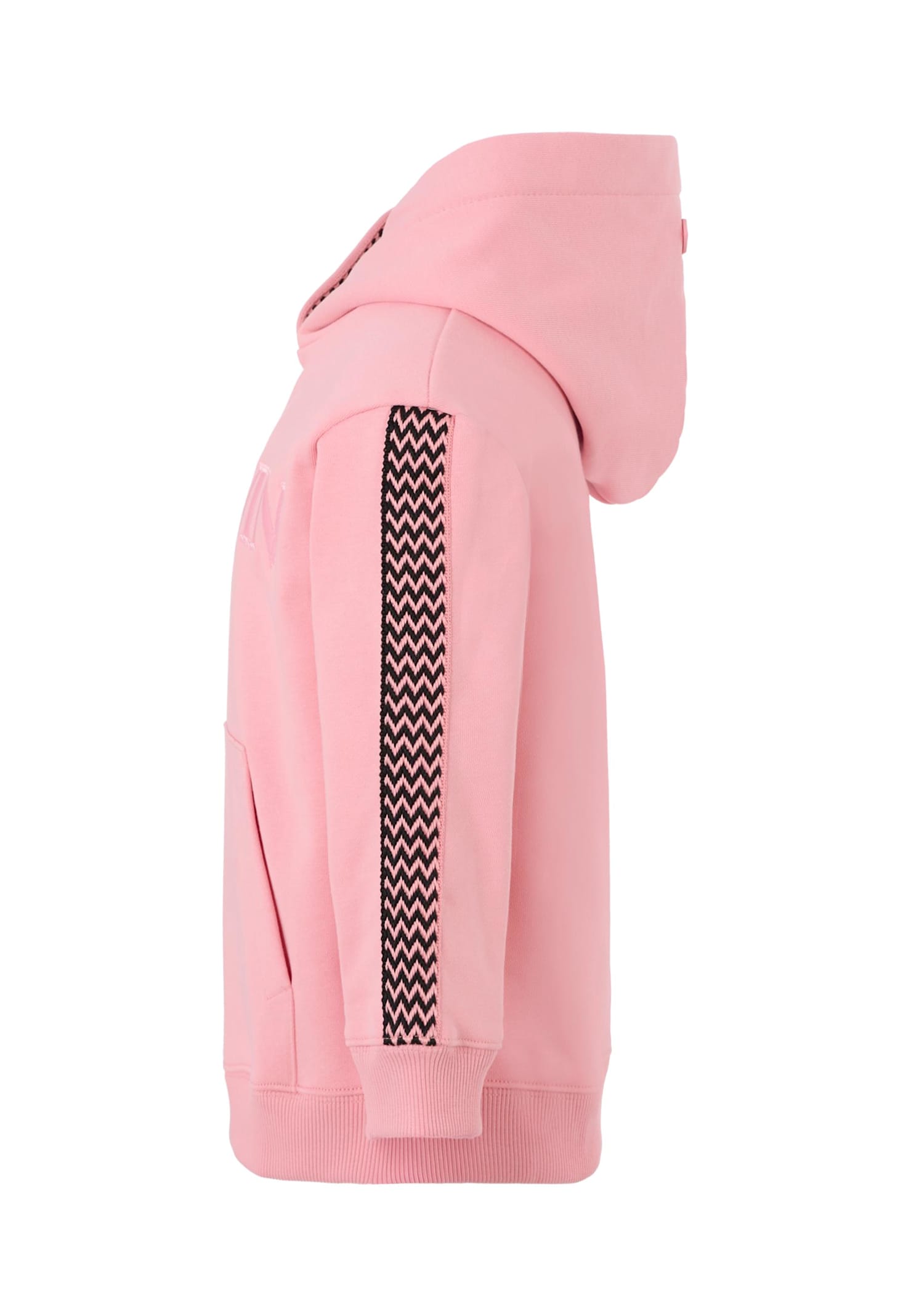 Lanvin Pink Sweatshirt For Girl With Logo In Multi