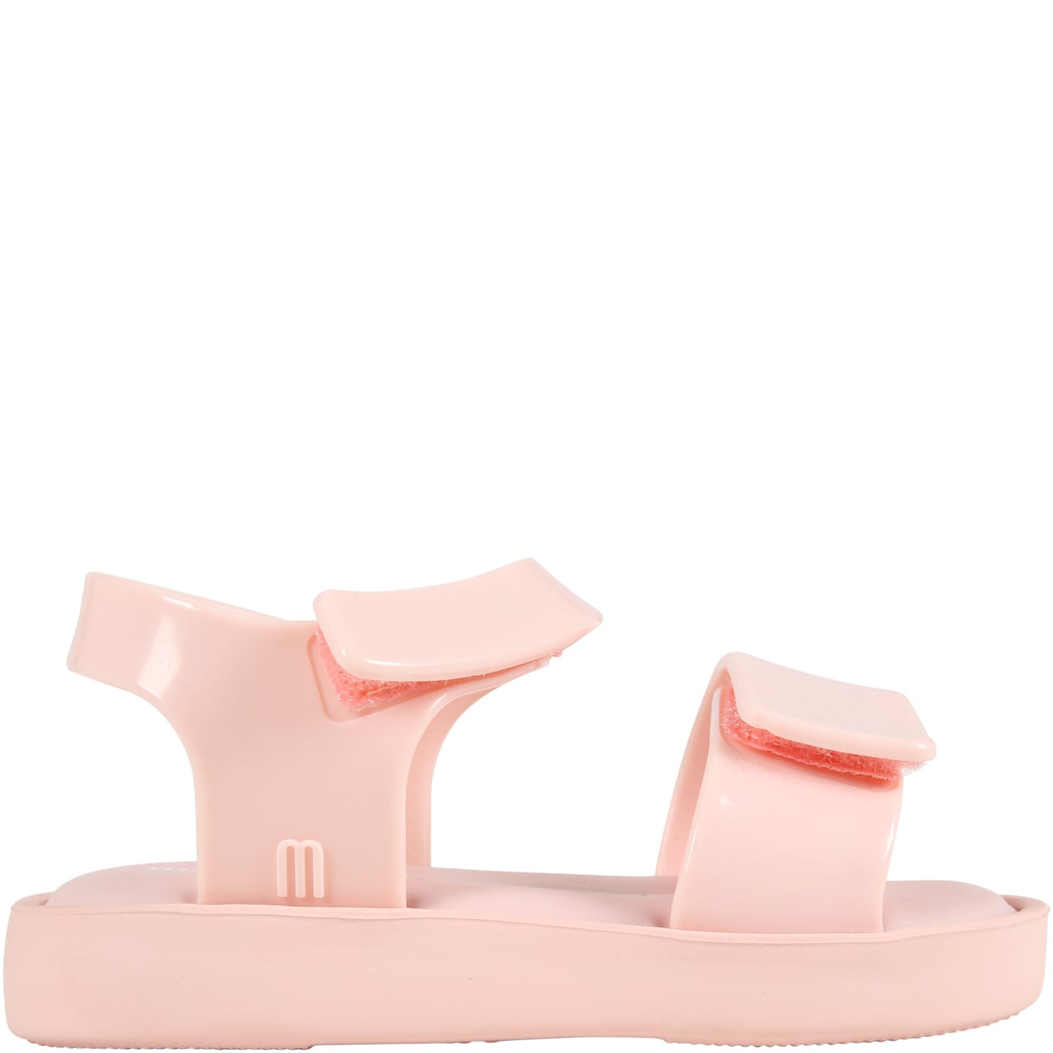 Melissa Pink Sandals For Girl With Logo