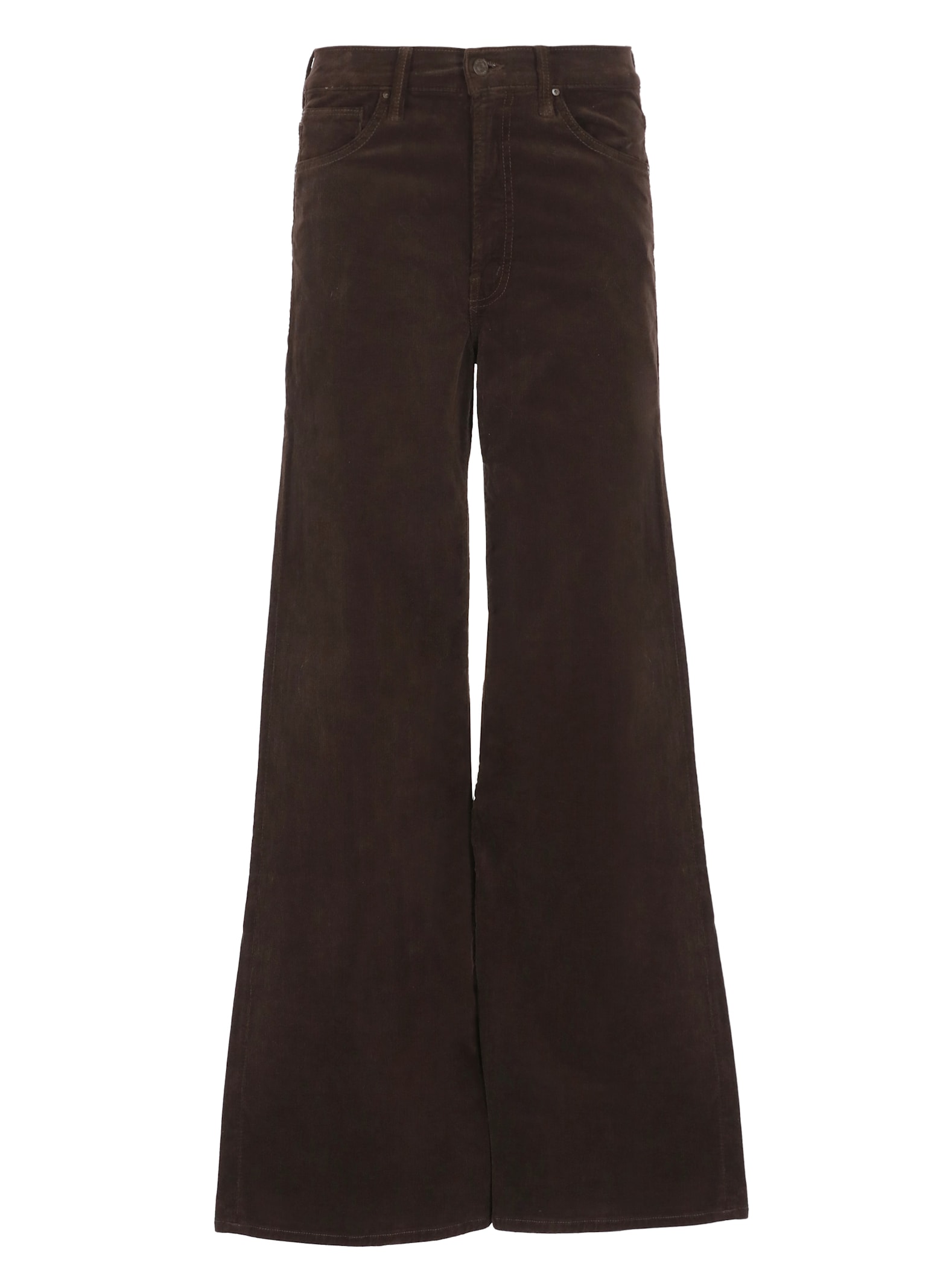 Shop Mother The Ditcher Roller Jeans In Brown