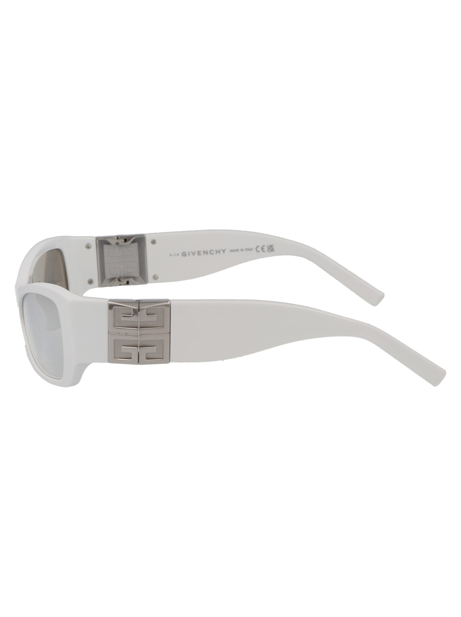 Givenchy 4g Sunglasses In 21c White / Smoke Mirror