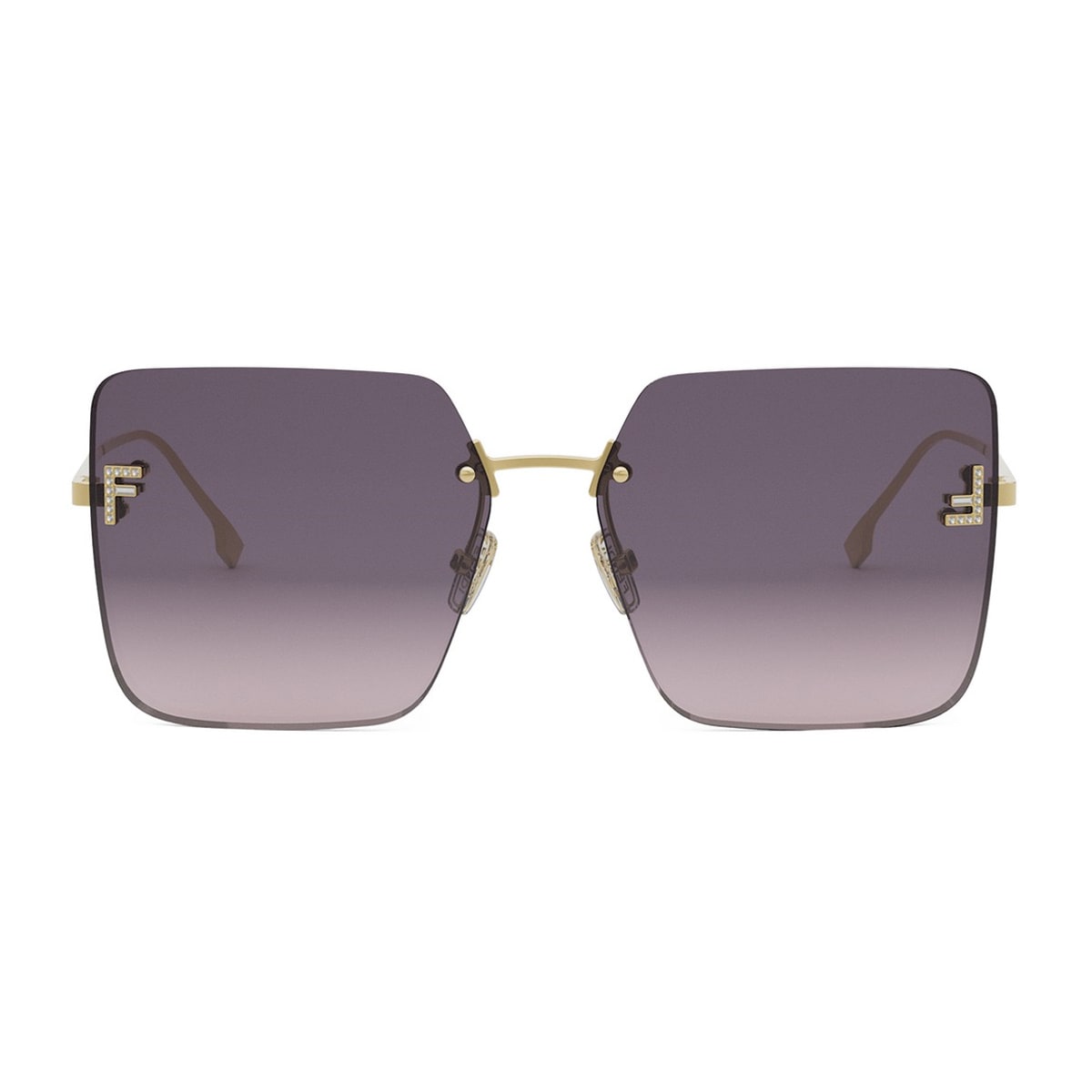 Fendi Fe4082us Fendi First Crystal 30y Gold Sunglasses