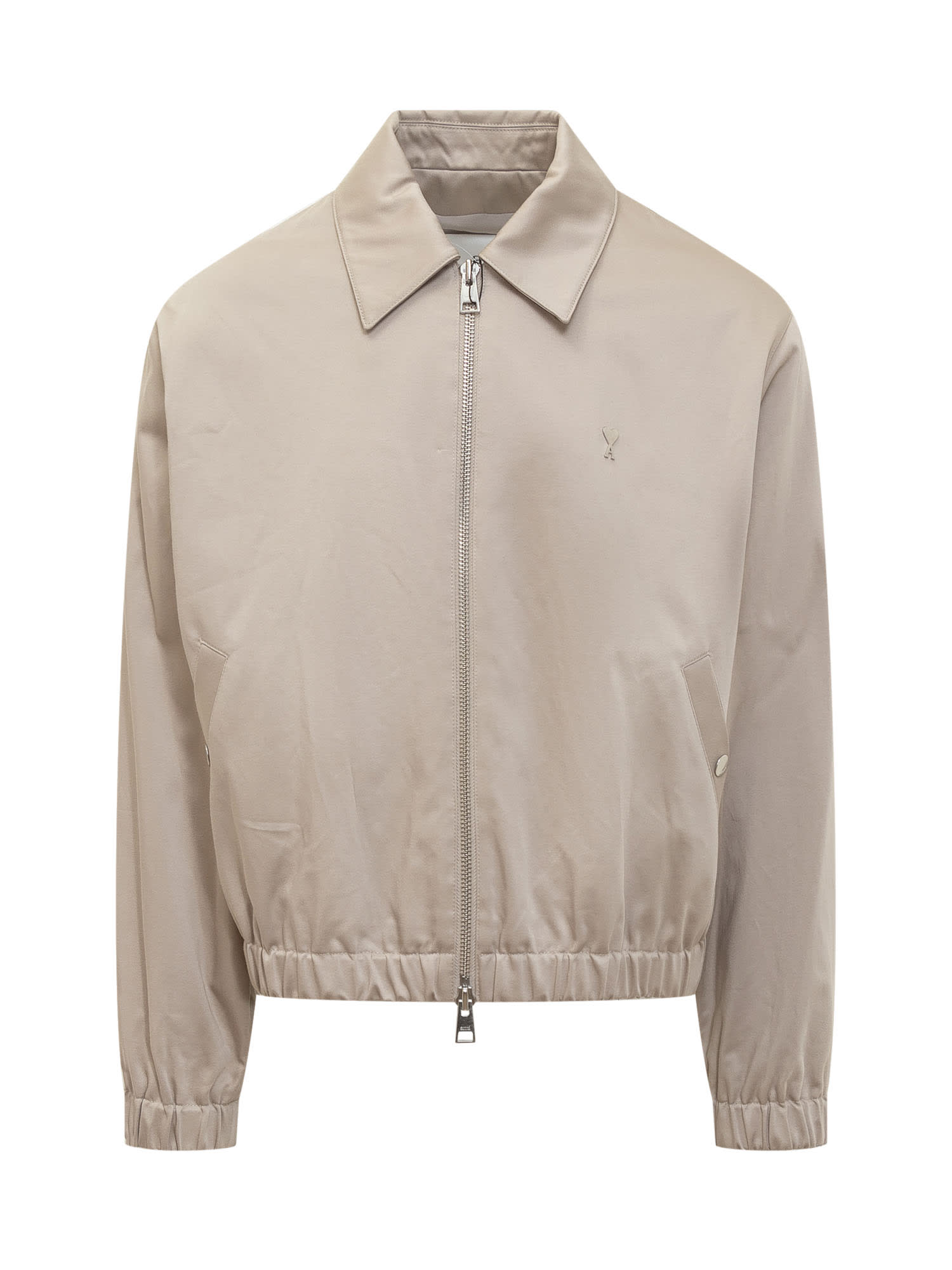 Shop Ami Alexandre Mattiussi Adc Jacket In Light Beige